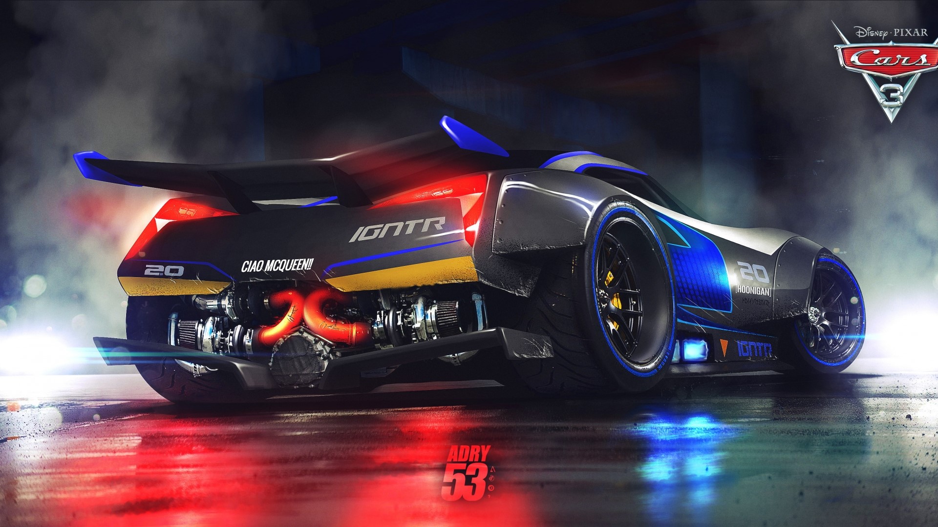 Jackson Storm from Disney Pixar Cars 3 HD Wallpaper