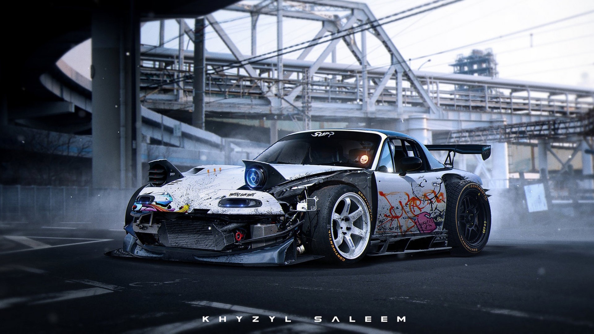 Modified Mazda Miata with racing modifications HD Wallpaper