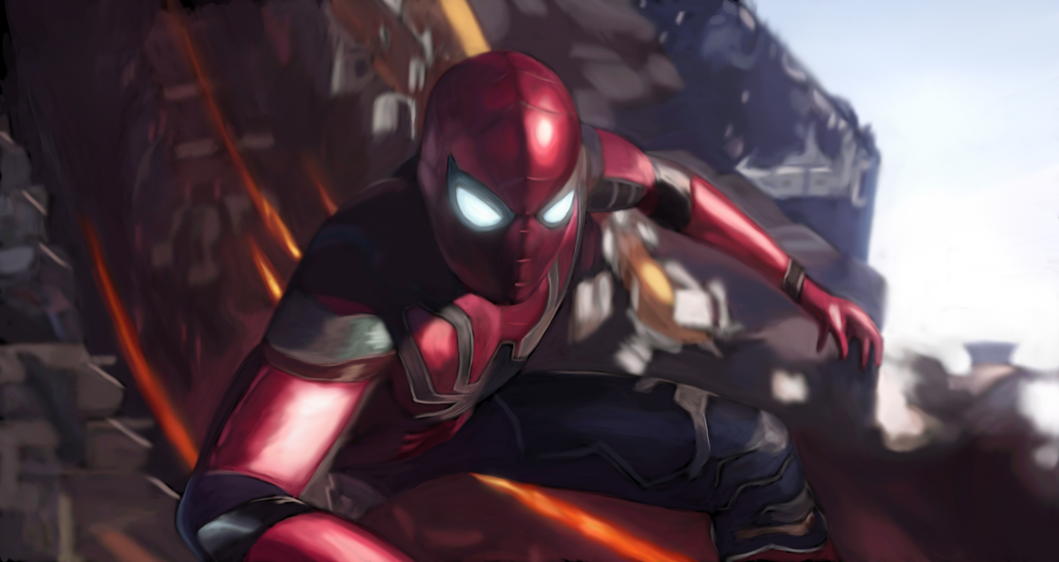 Spider-Man from Avengers: Infinity War HD Wallpaper