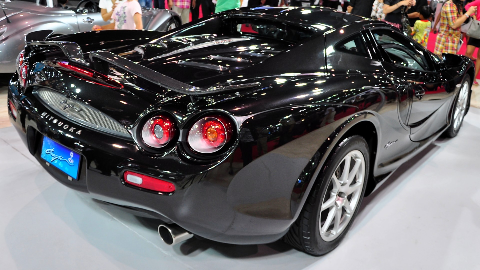 Black Mitsuoka Le-Seyde sports car HD Wallpaper