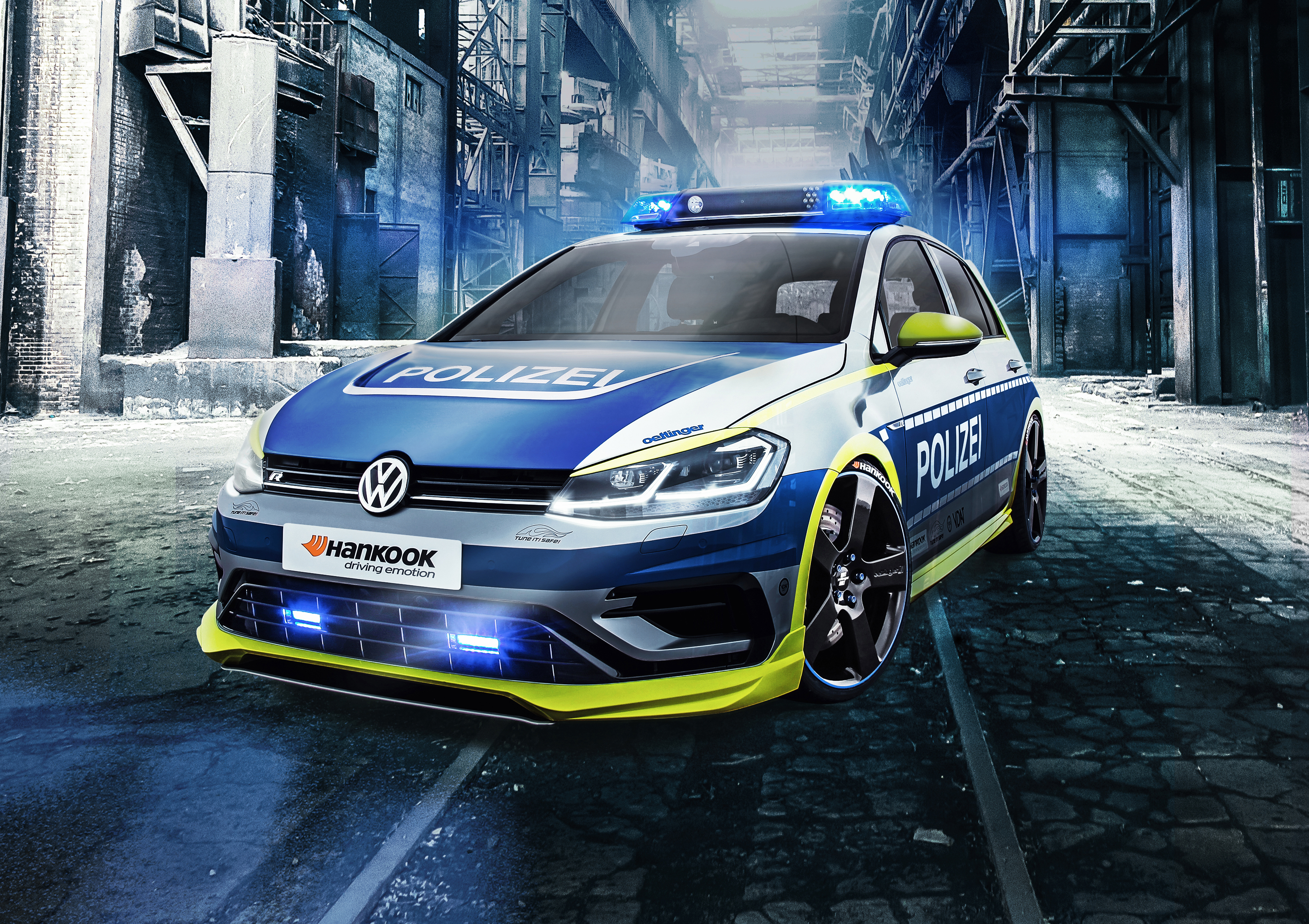Volkswagen Golf 400R police car by Oettinger 4K HD Wallpaper
