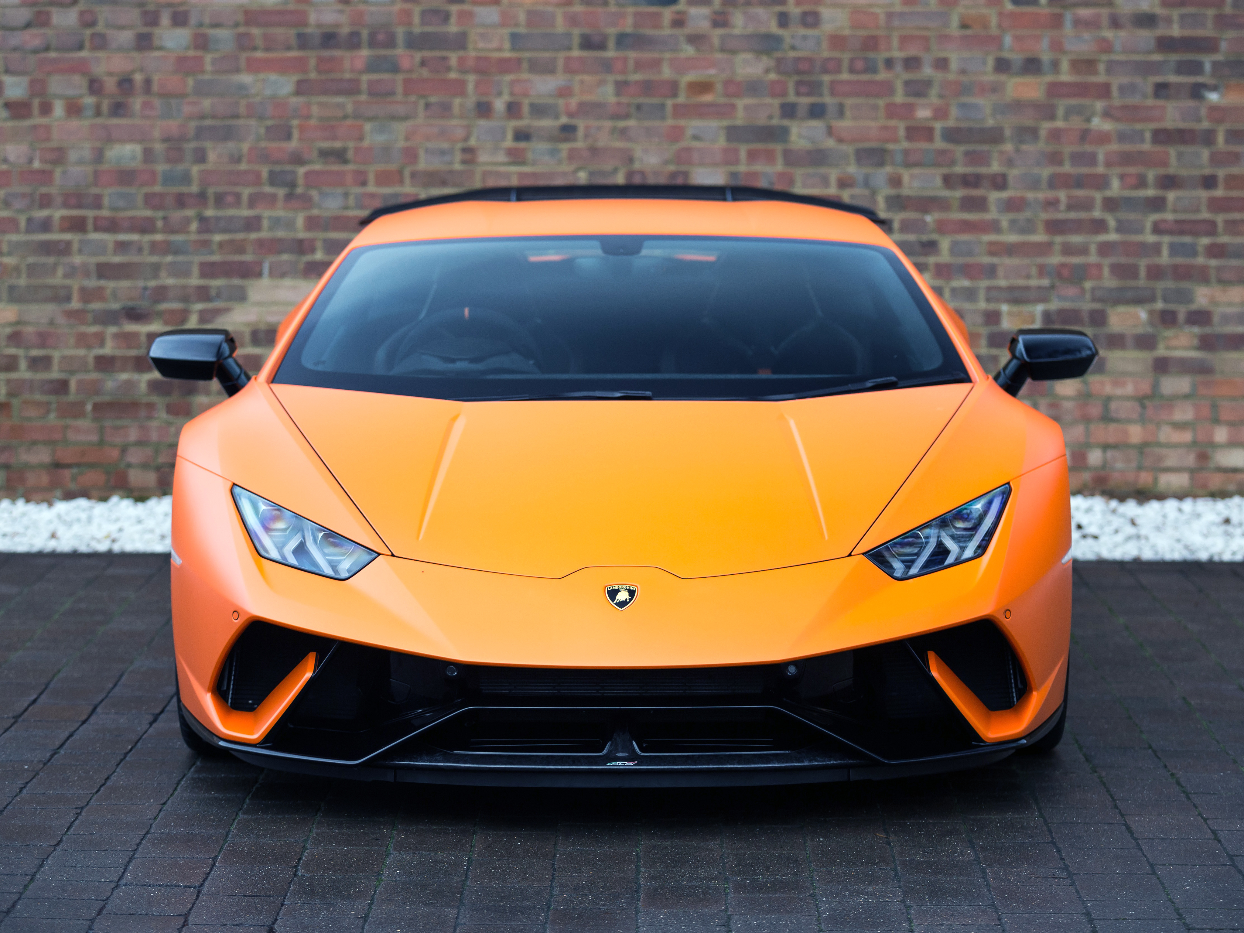 Orange Lamborghini Huracan Performante 4K HD Wallpaper