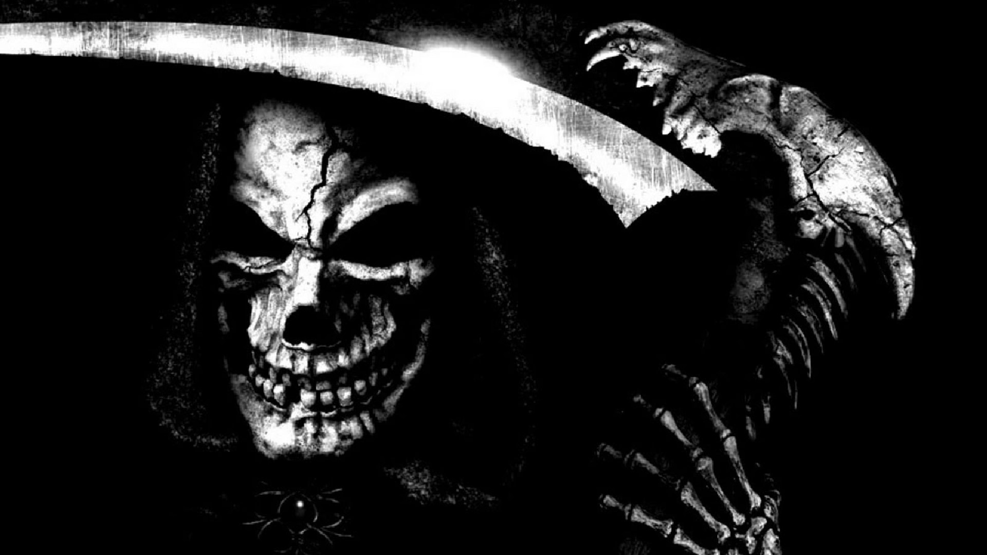 The Grim Reaper with a Scythe HD Wallpaper