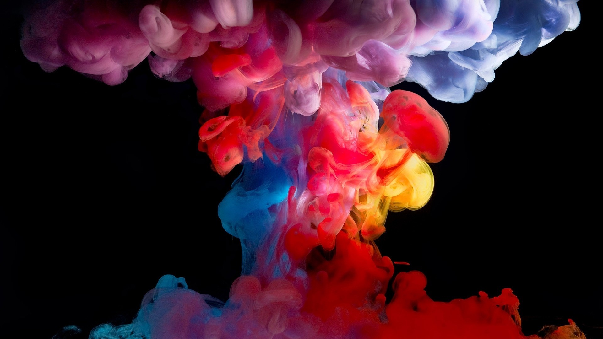 Colorful Smoke Abstract Art HD Wallpaper