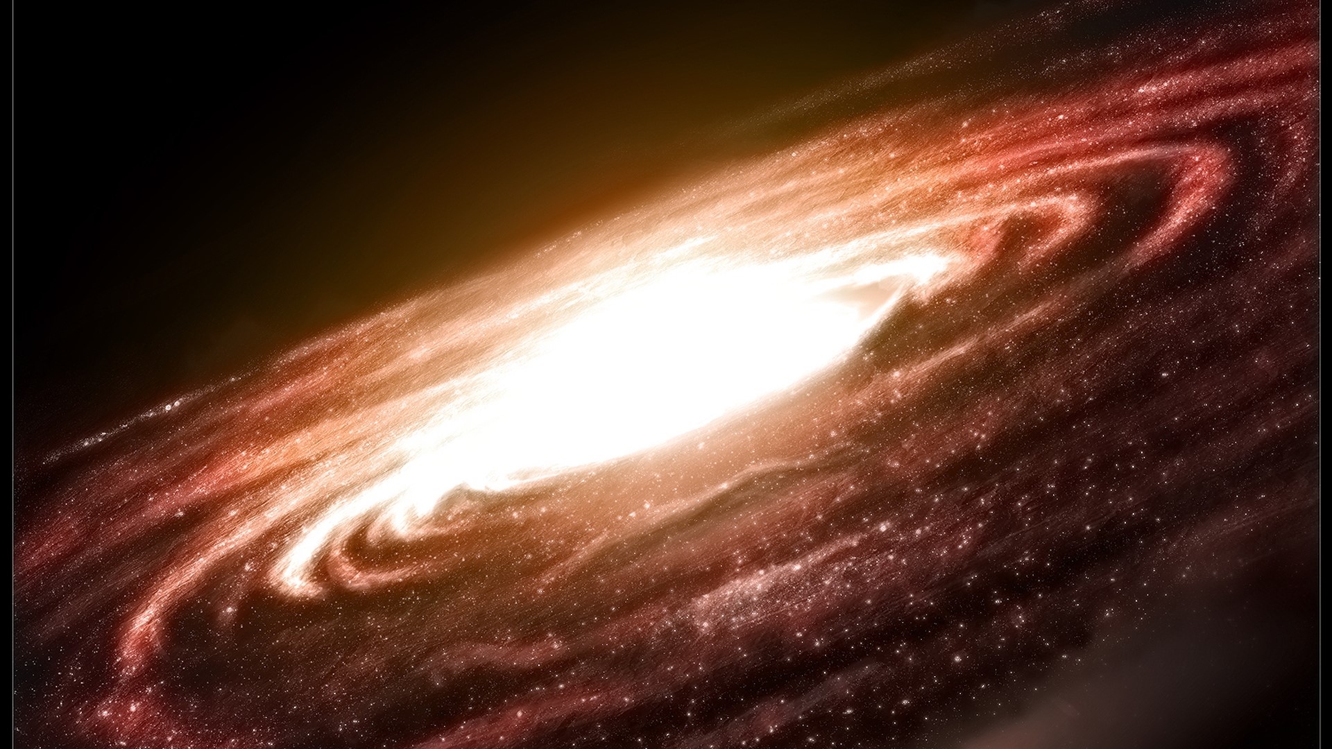 Spiral Galaxy with bright core HD Wallpaper