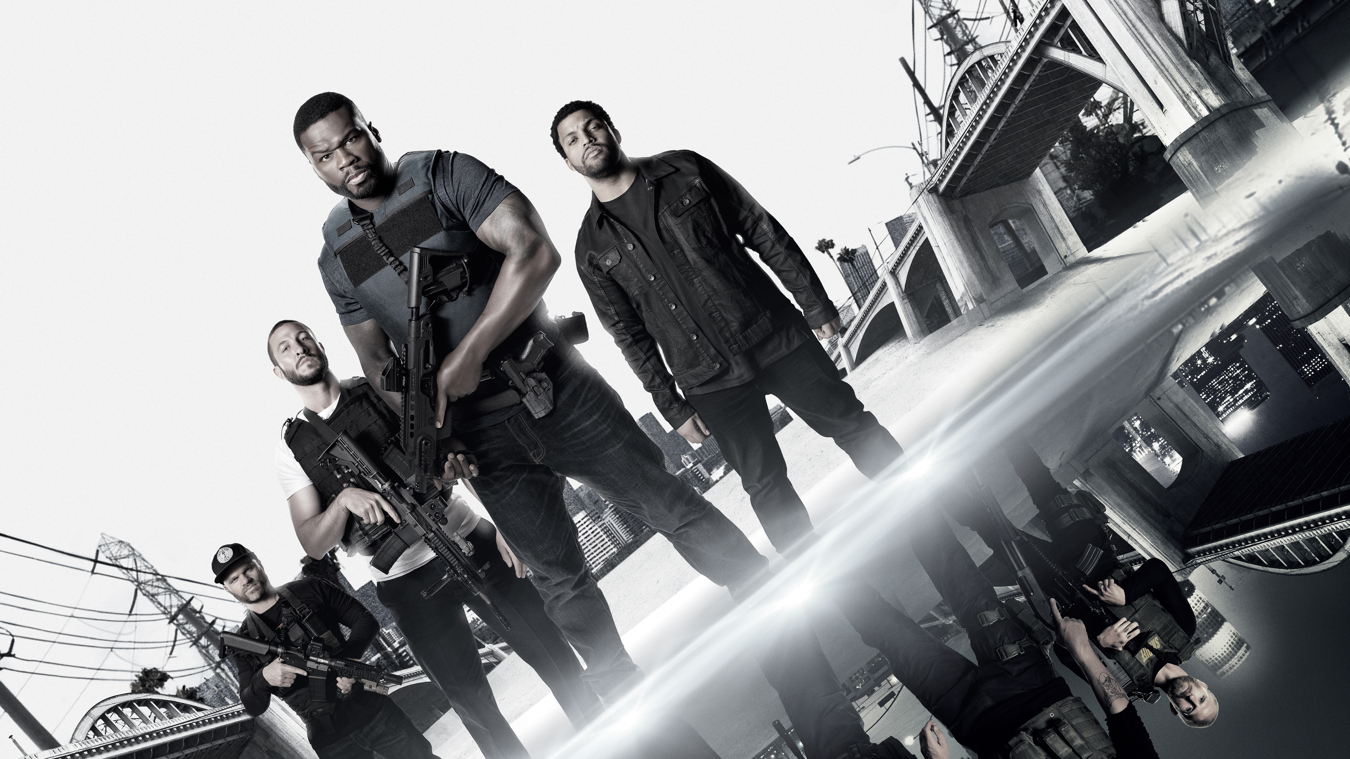 Den of Thieves 4K with 50 Cent, O'Shea Jackson Jr, Pablo Schreiber HD Wallpaper