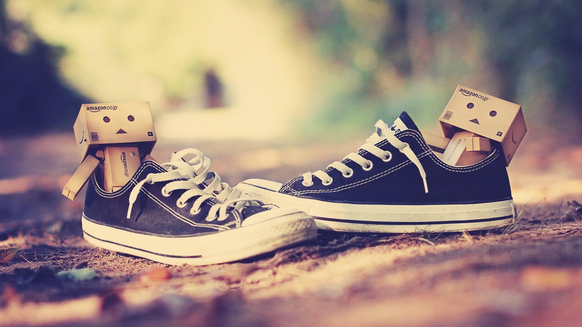 Danbo Danboard Robots in Converse Shoes HD Wallpaper