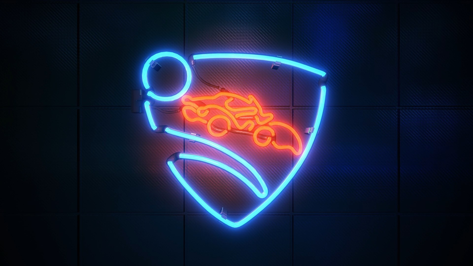 Rocket League Neon Logo HD Wallpaper