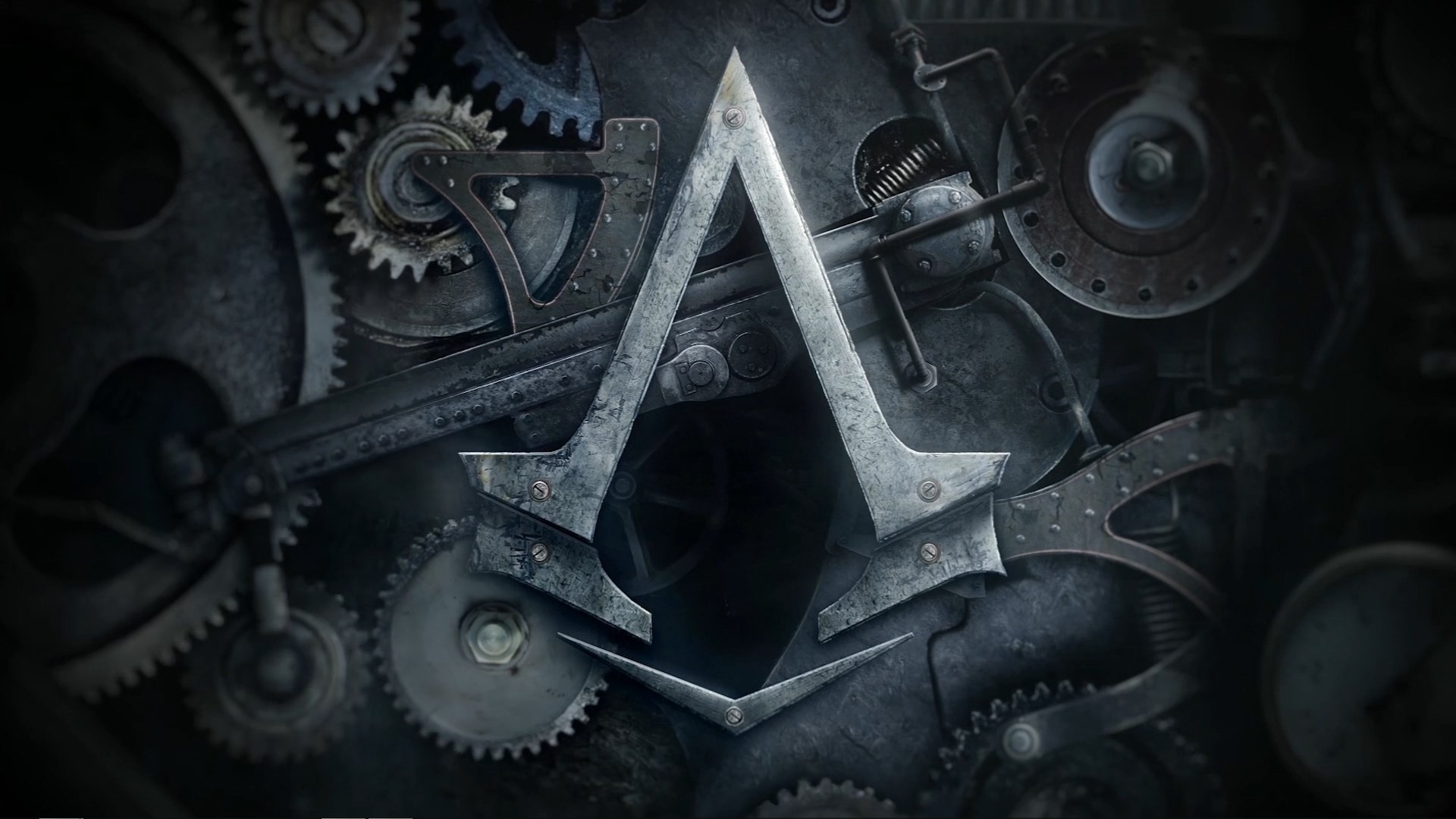 Assassin's Creed Syndicate logo with gears HD Wallpaper