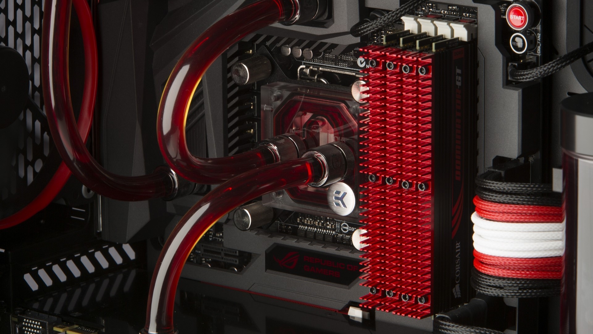 ASUS Republic of Gamers computer components HD Wallpaper