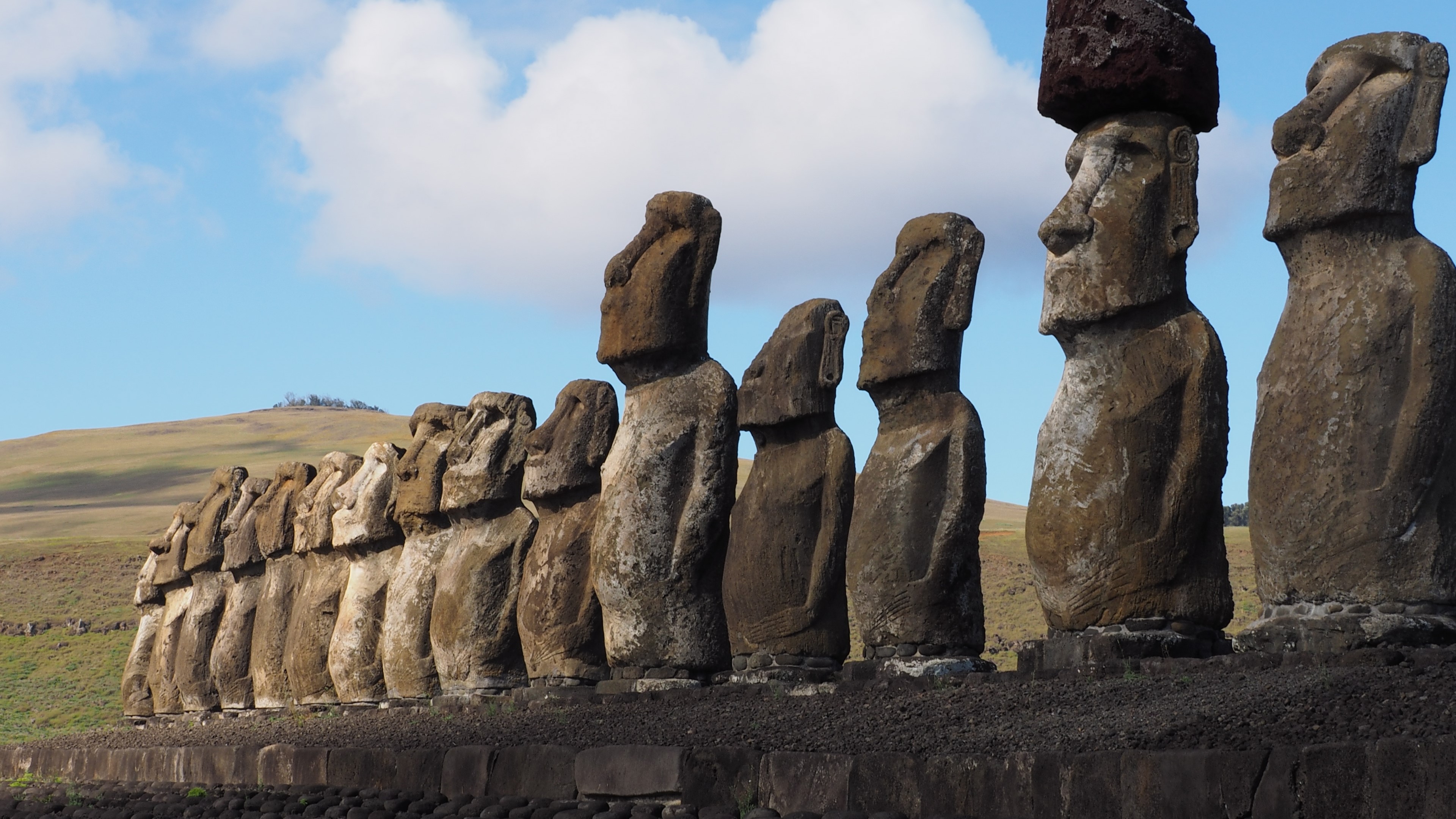 Moai Statues on Easter Island HD Wallpaper