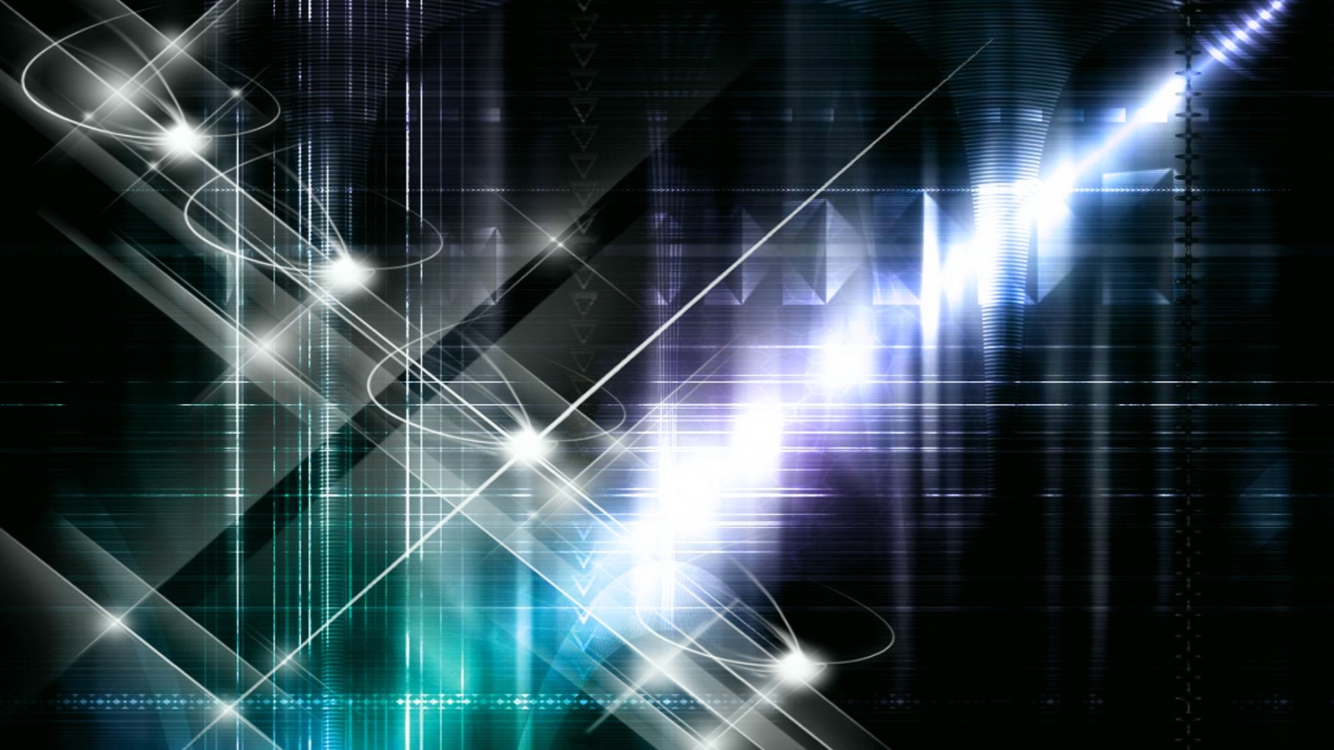 Abstract digital art with light streaks HD Wallpaper