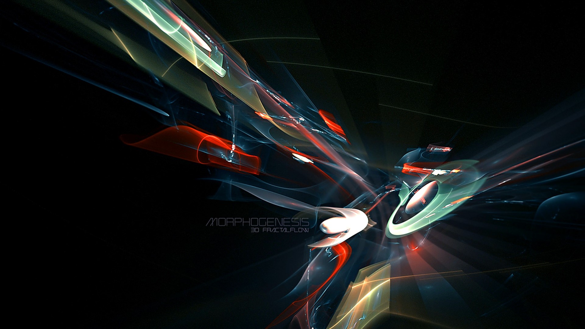 Morphogenesis 3D Fractal Flow Abstract HD Wallpaper
