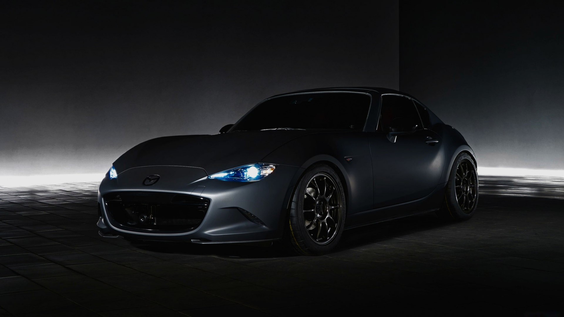 Matte Gray Mazda MX-5 Miata RF Coupe HD Wallpaper