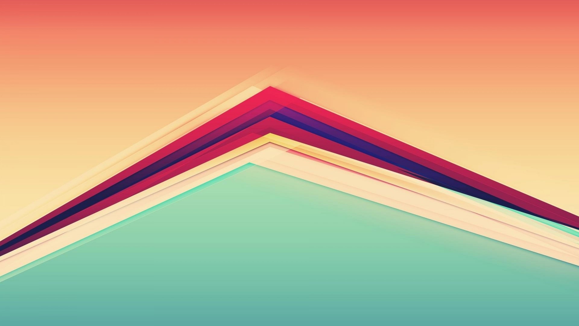 Abstract geometric lines with gradient colors HD Wallpaper