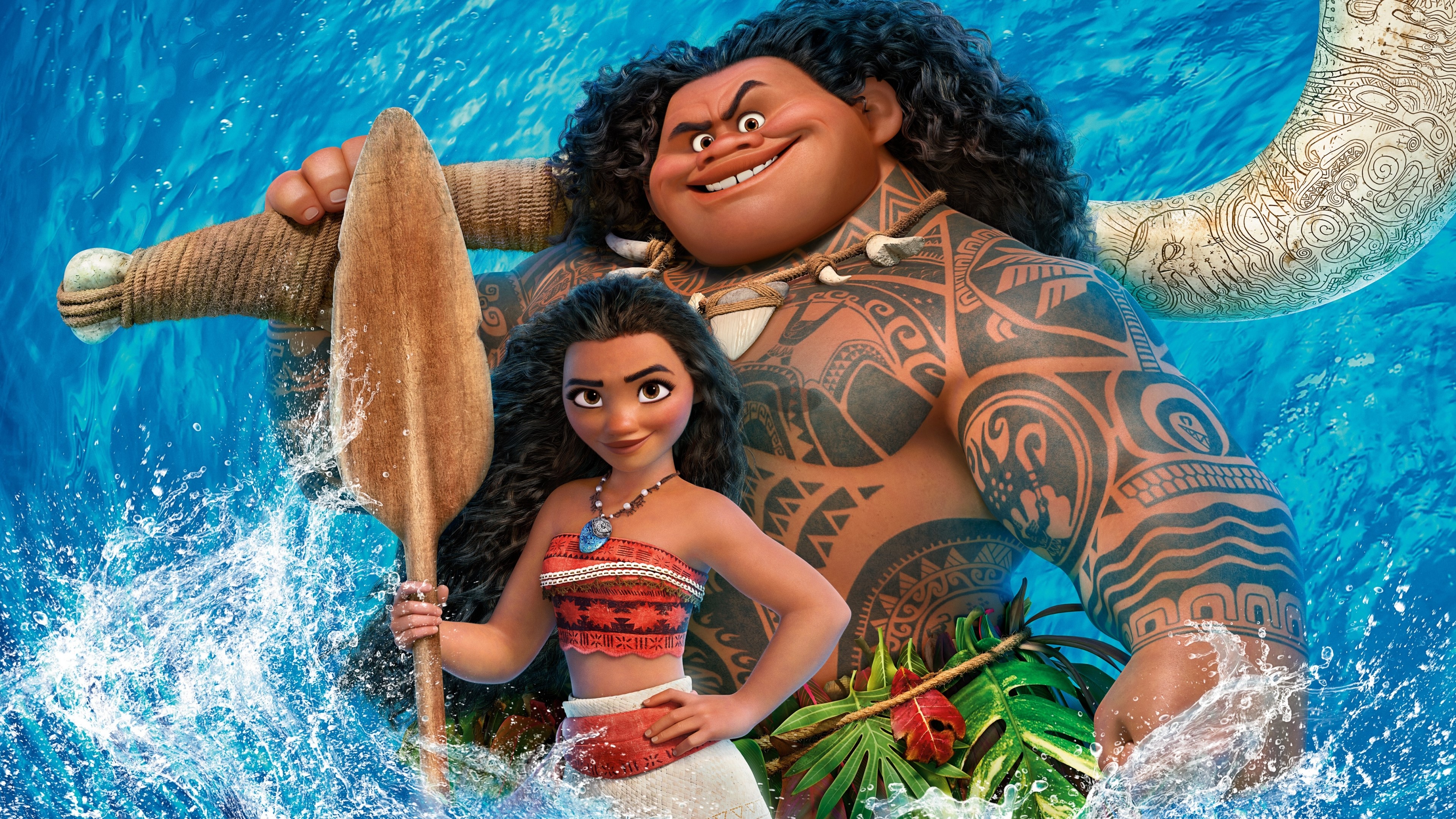 4K Moana and Maui HD Wallpaper