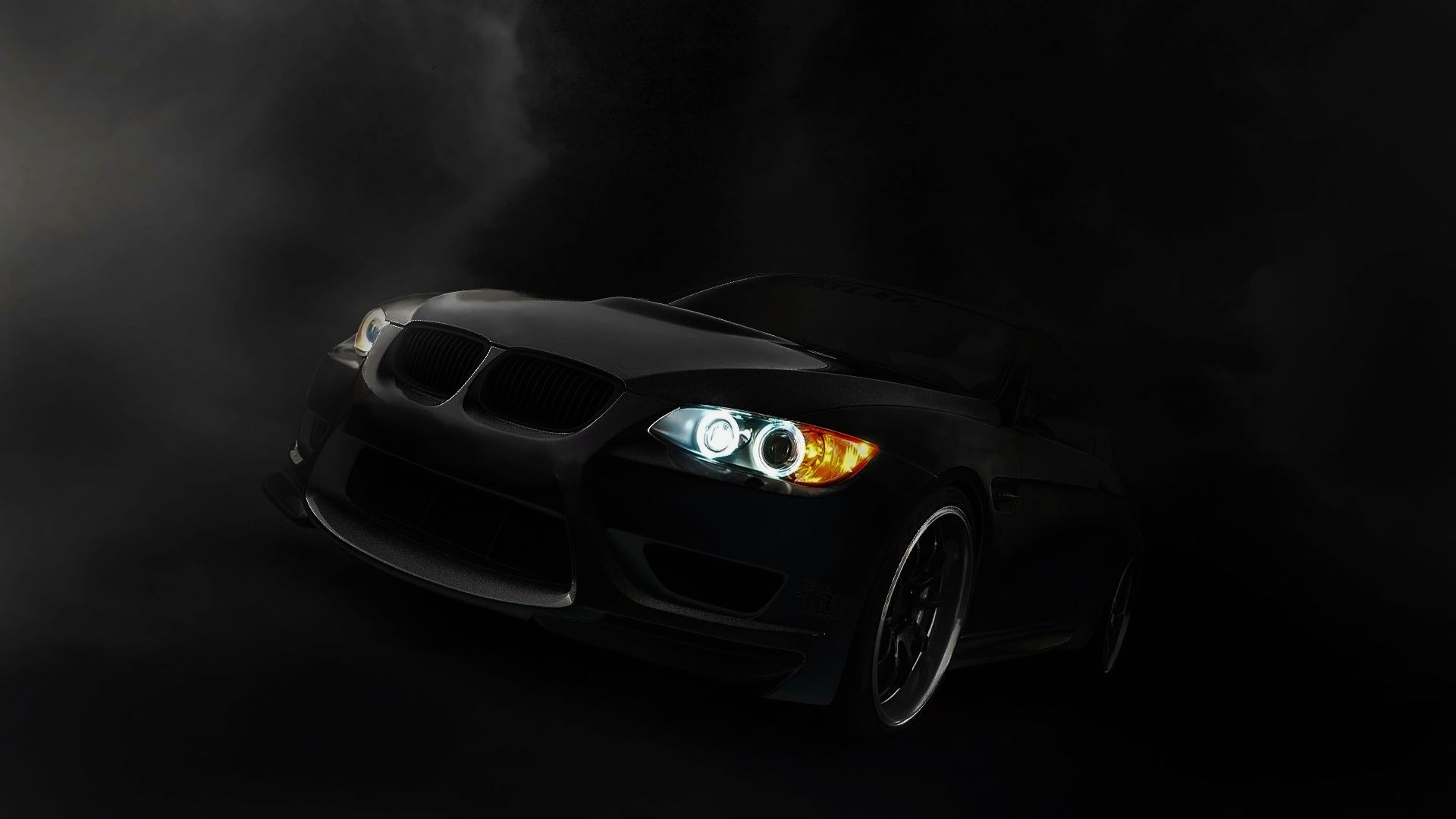 Black BMW M3 Convertible in Smoke HD Wallpaper