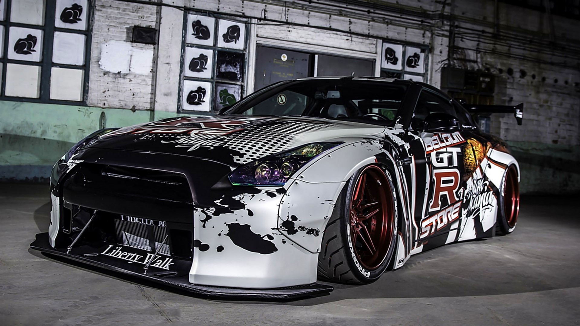 Nissan GTR Liberty Walk Tuning HD Wallpaper