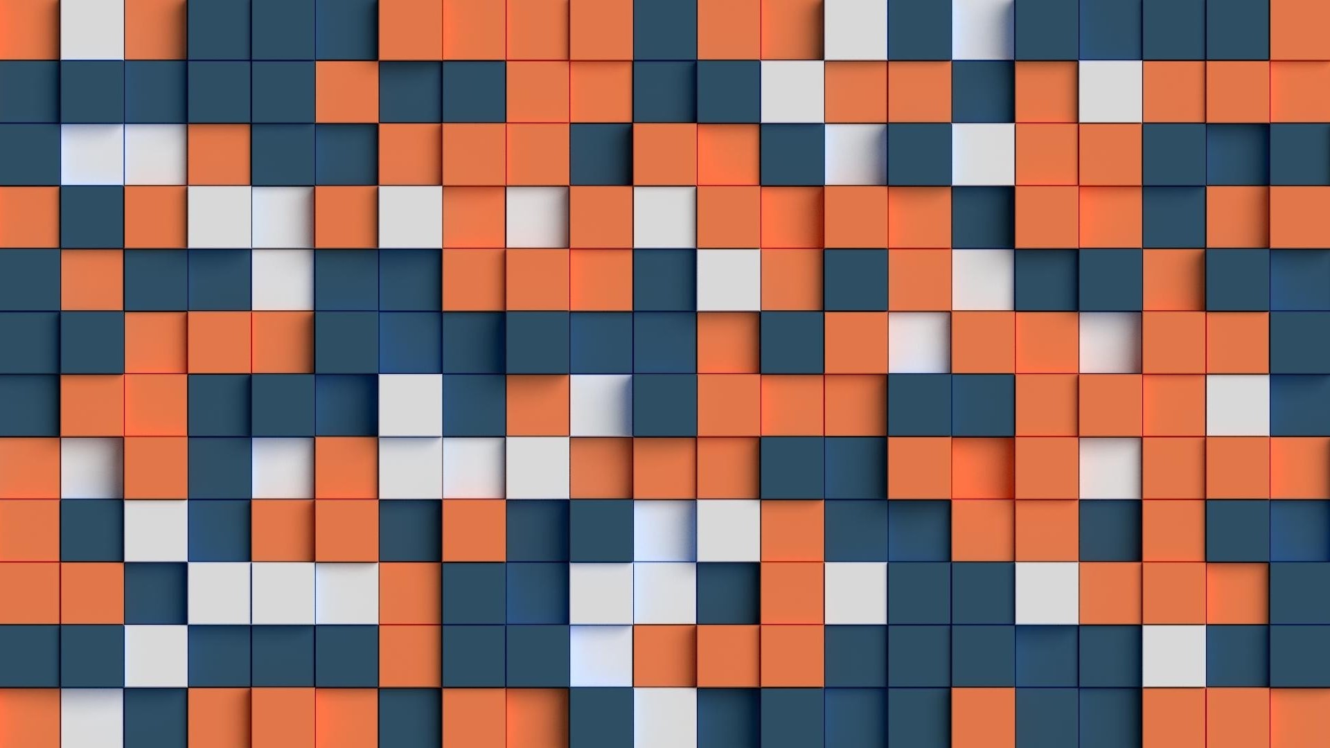 Abstract 3D Cubes Pattern HD Wallpaper