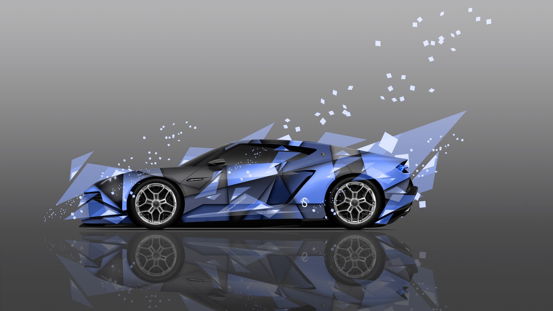 Lamborghini Asterion abstract art HD Wallpaper