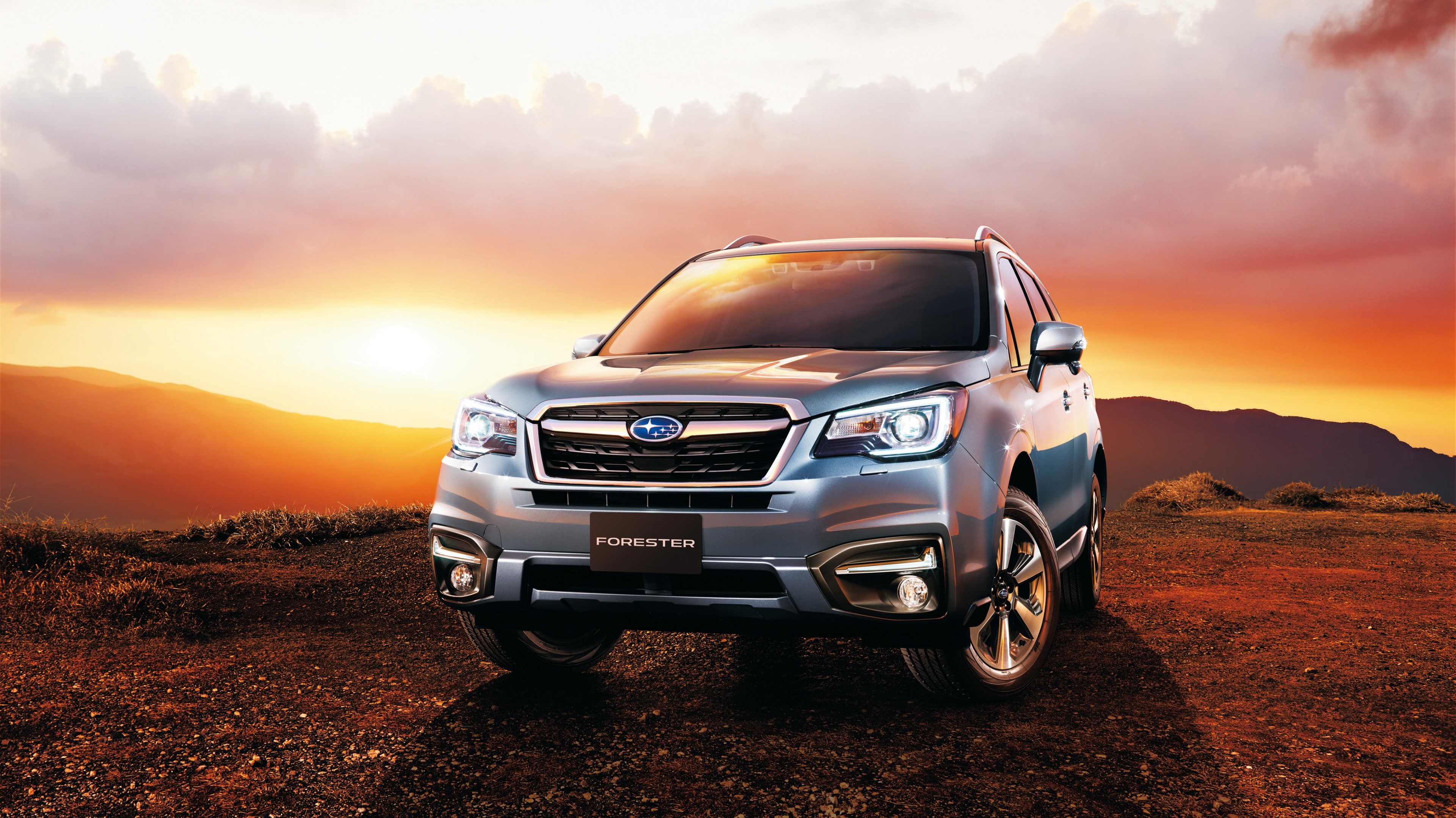 4K Subaru Forester SUV at Sunset HD Wallpaper