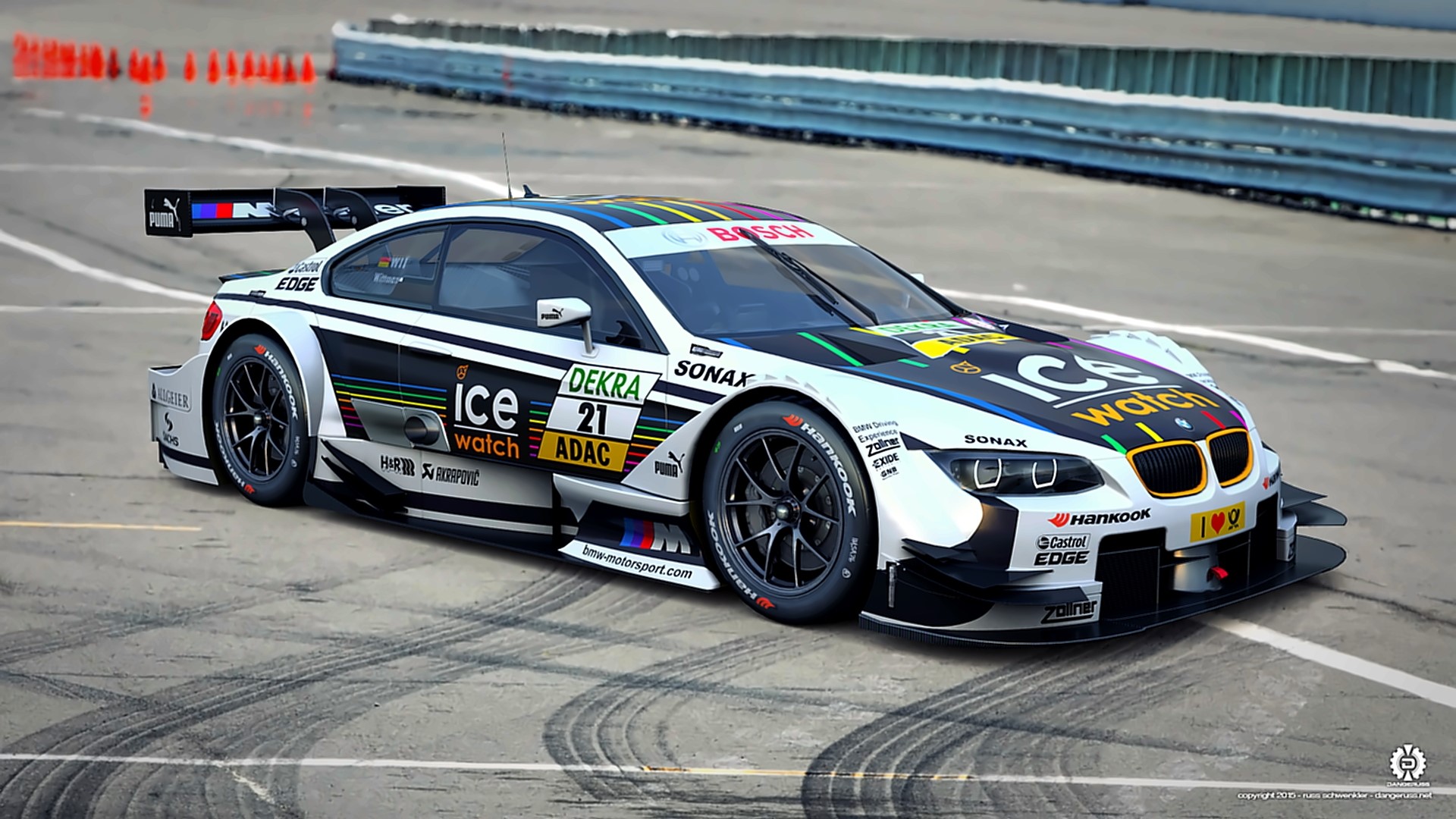 BMW M3 DTM Ice Watch Racing Car HD Wallpaper