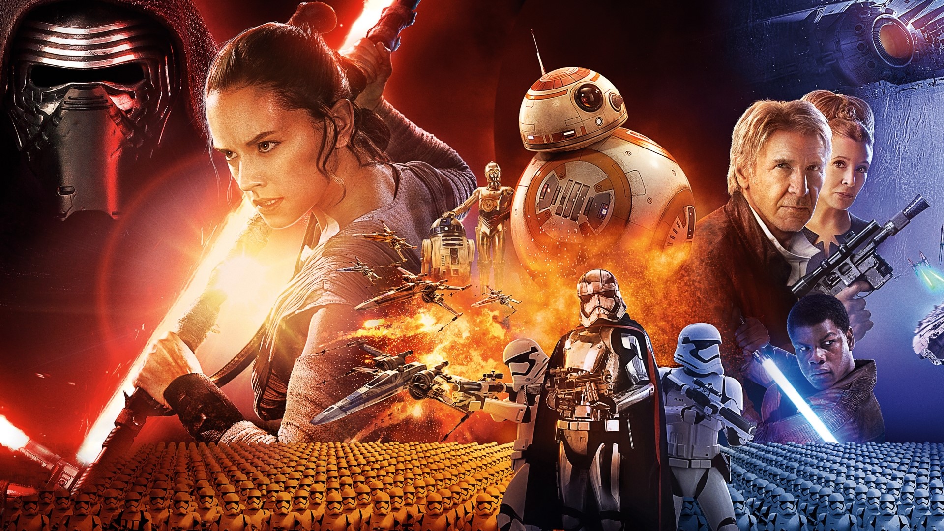 Star Wars: The Force Awakens Poster HD Wallpaper