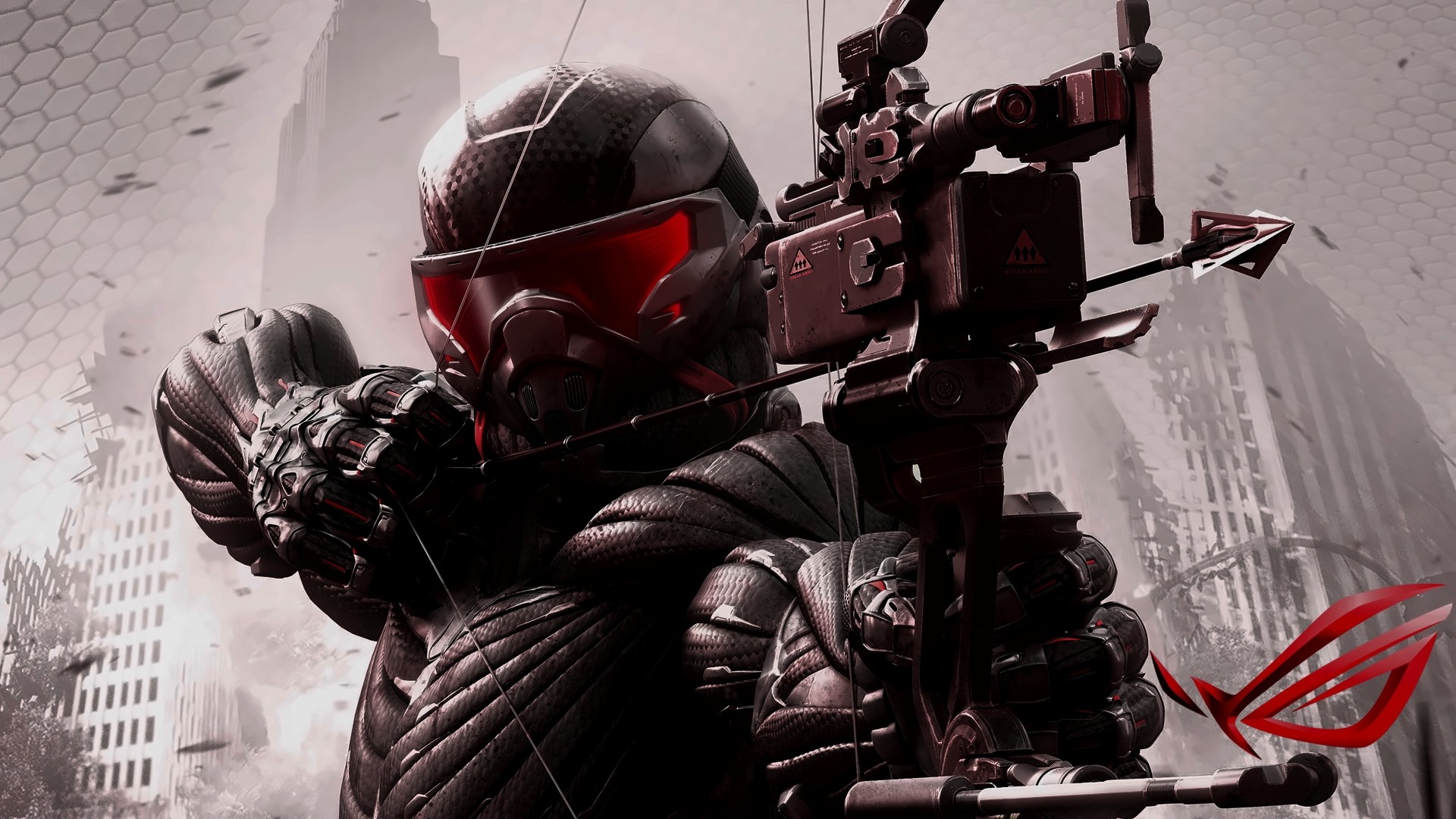 Crysis 3 Nanosuit soldier with bow HD Wallpaper