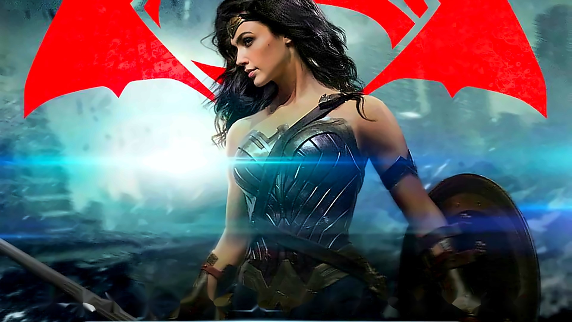 Wonder Woman with Superman's Wings HD Wallpaper
