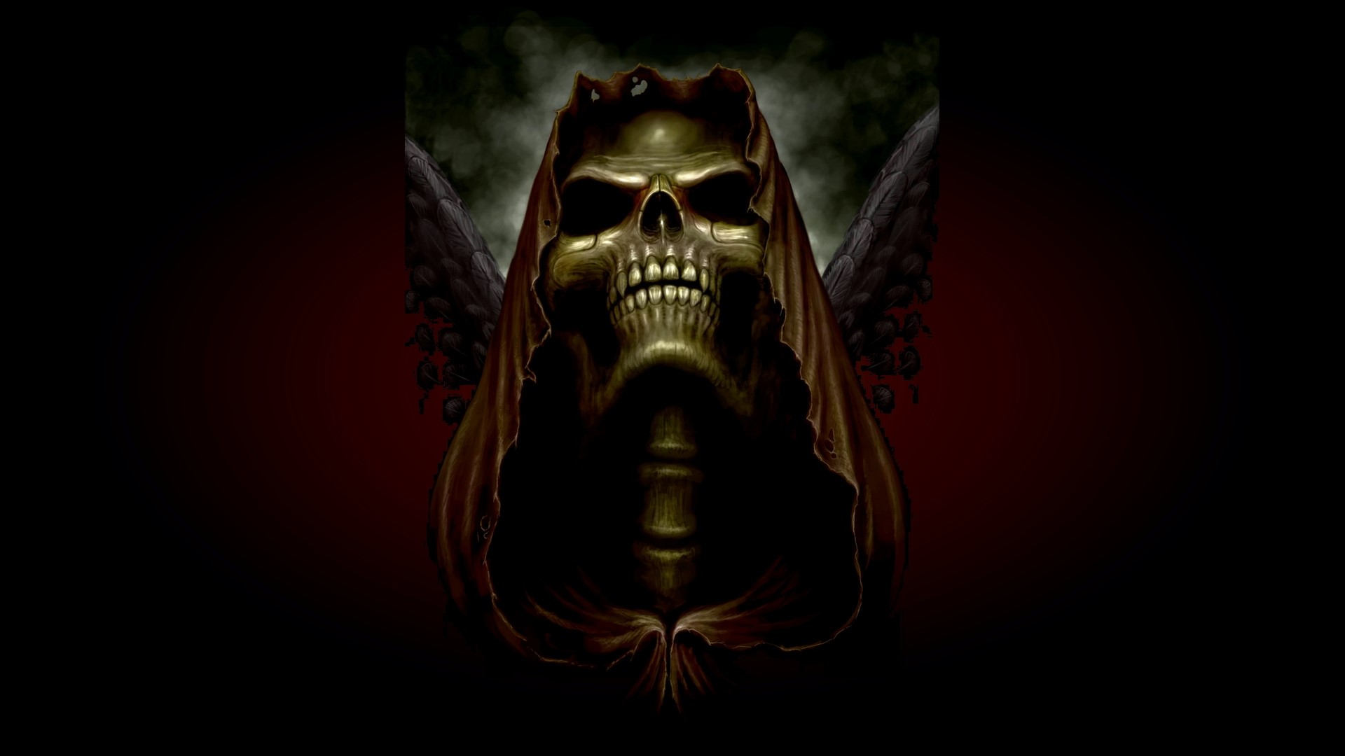 Grim Reaper with Wings HD Wallpaper