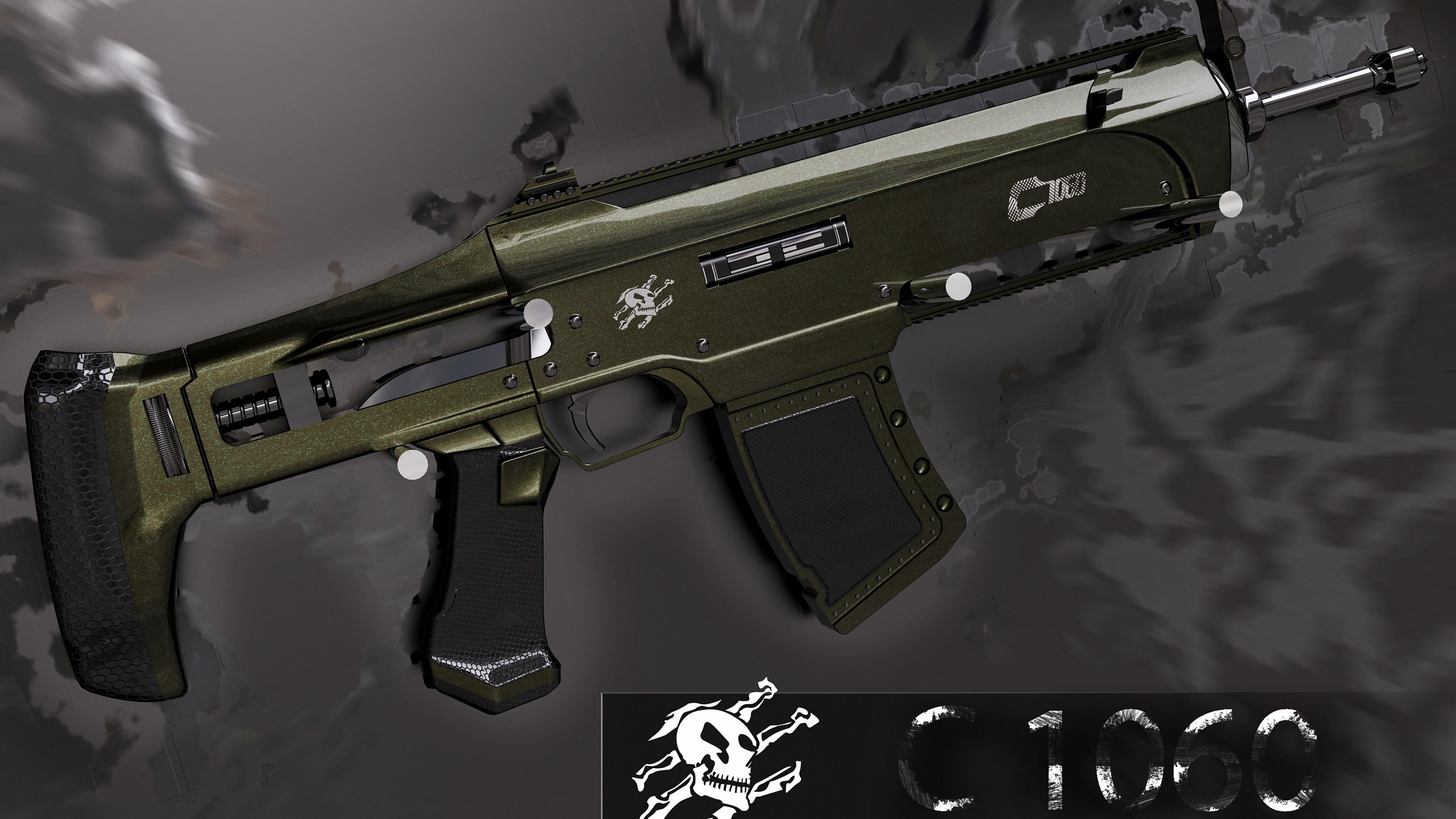 4K C1060 Assault Rifle HD Wallpaper