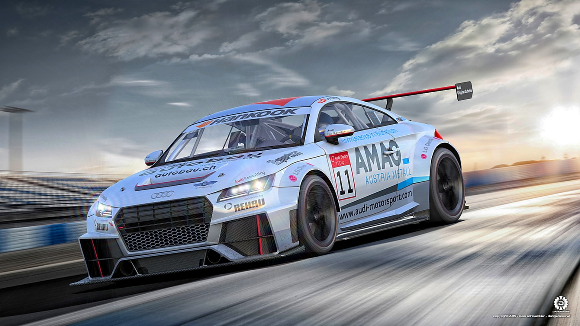 Audi TT RS 2016 DTM Race Car HD Wallpaper