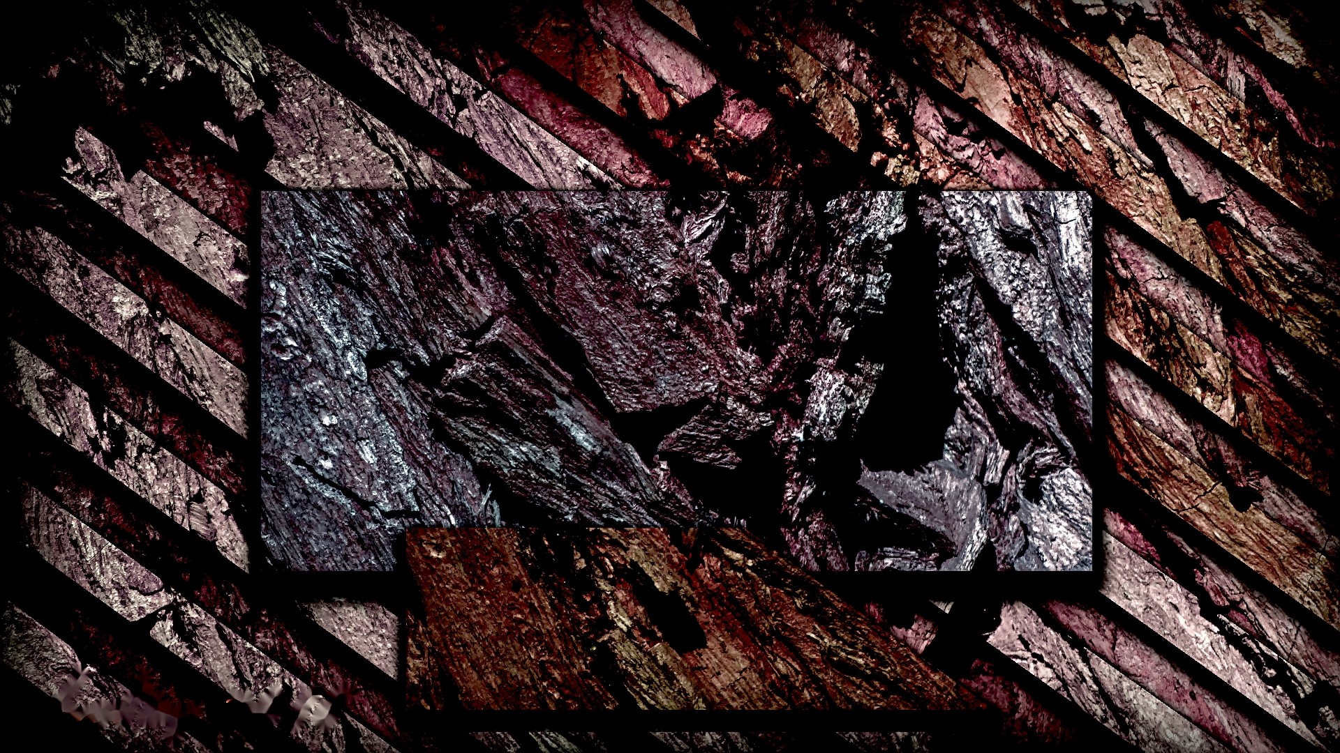 Textured Diagonal Lines Overlay HD Wallpaper