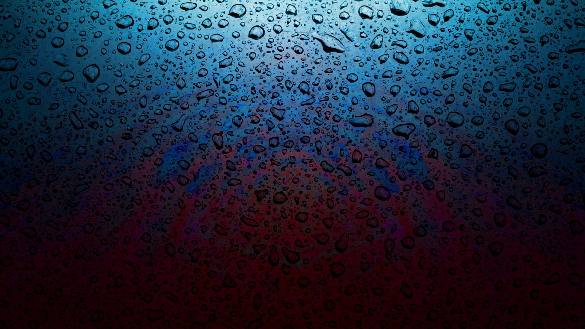 Water Droplets on a Dark Surface HD Wallpaper
