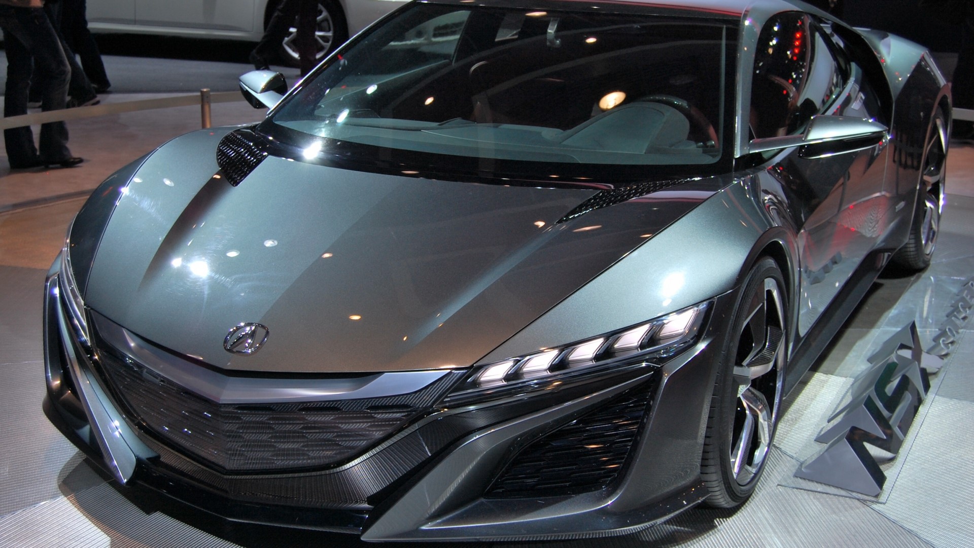 Acura NSX concept car on display HD Wallpaper