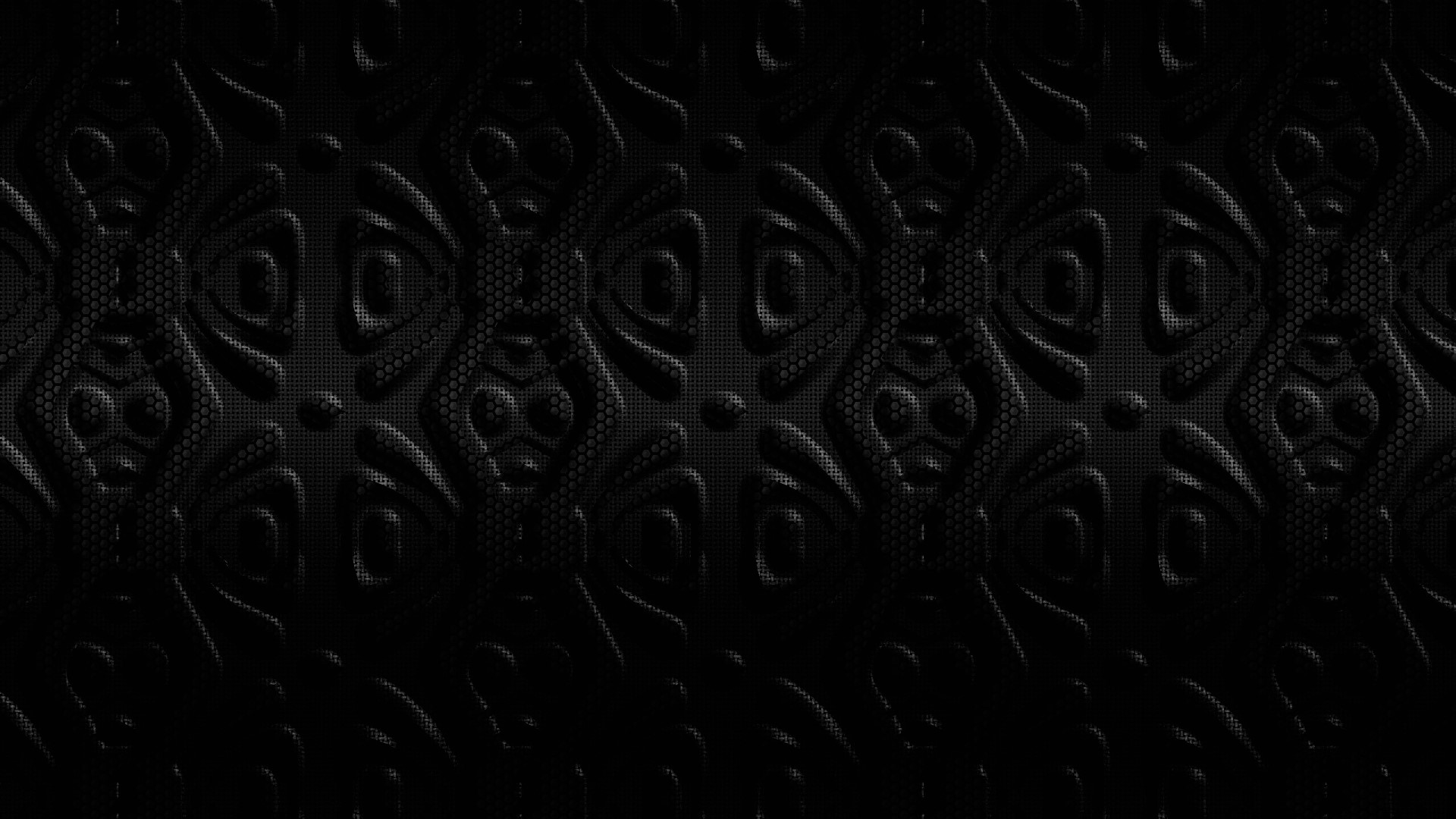 Dark Embossed Pattern with Repeating Motifs HD Wallpaper