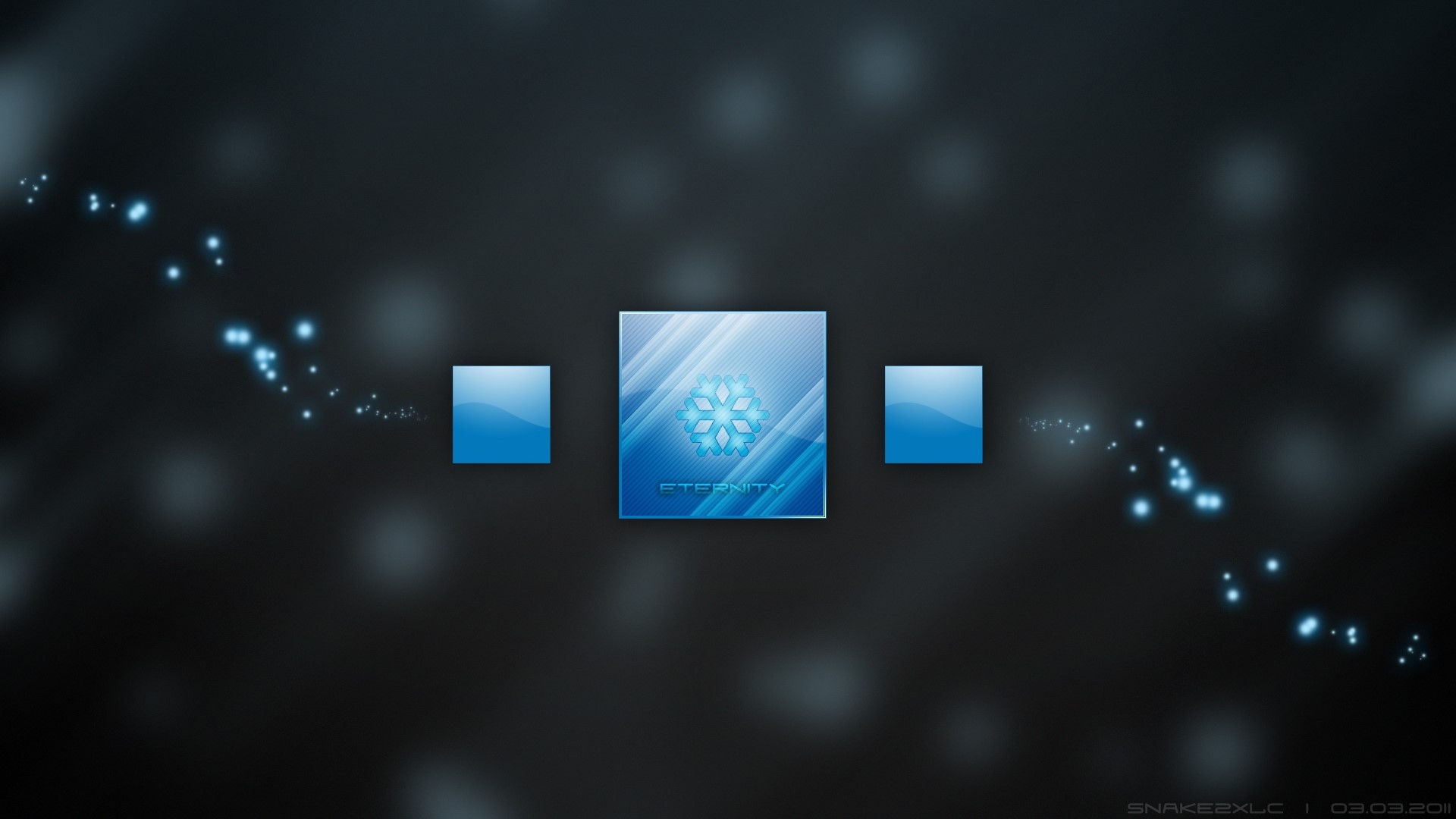 Eternity logo with blue snowflake HD Wallpaper