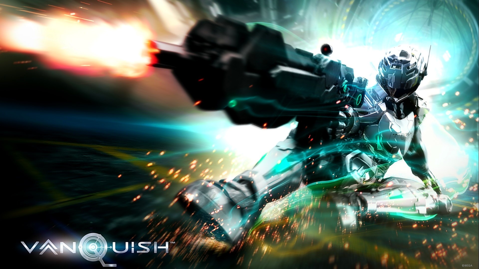 Vanquish game cover art HD Wallpaper