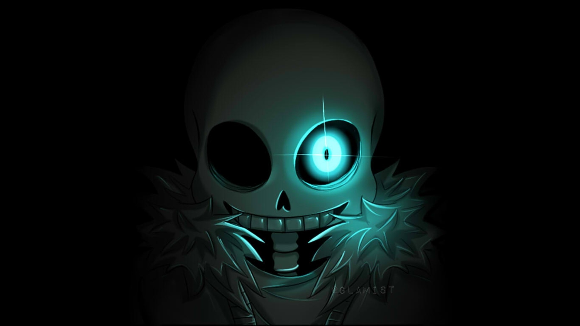 Sans from Undertale glowing eye HD Wallpaper