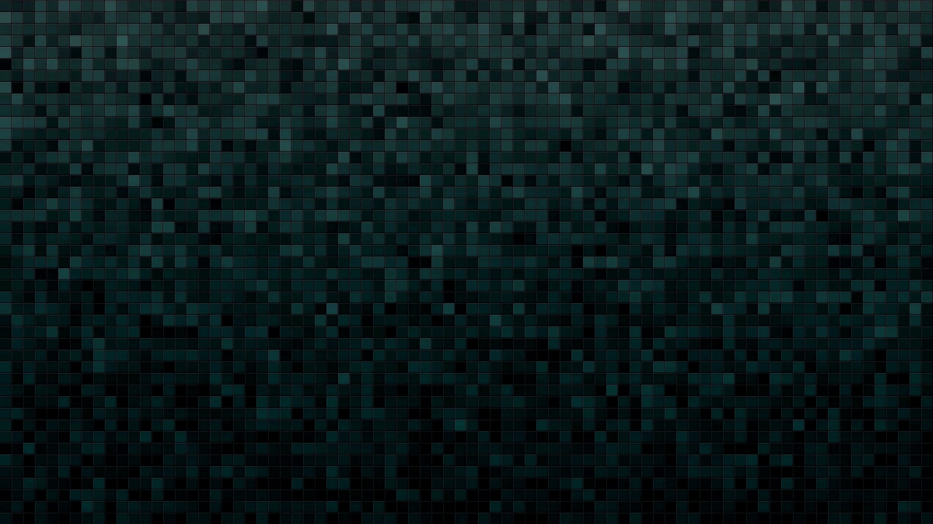 Dark Teal Cubes Pattern HD Wallpaper