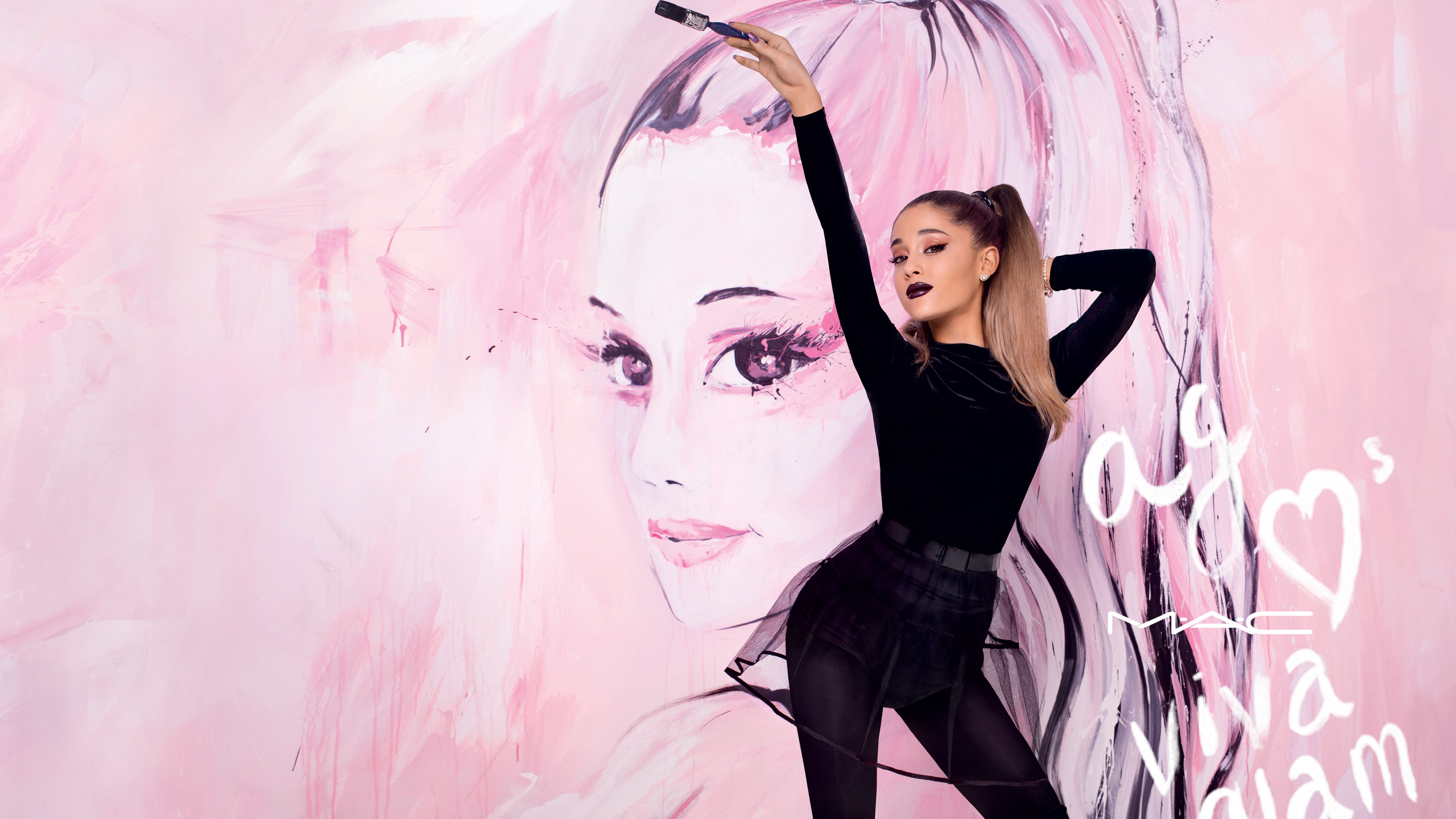 Ariana Grande for MAC Viva Glam HD Wallpaper