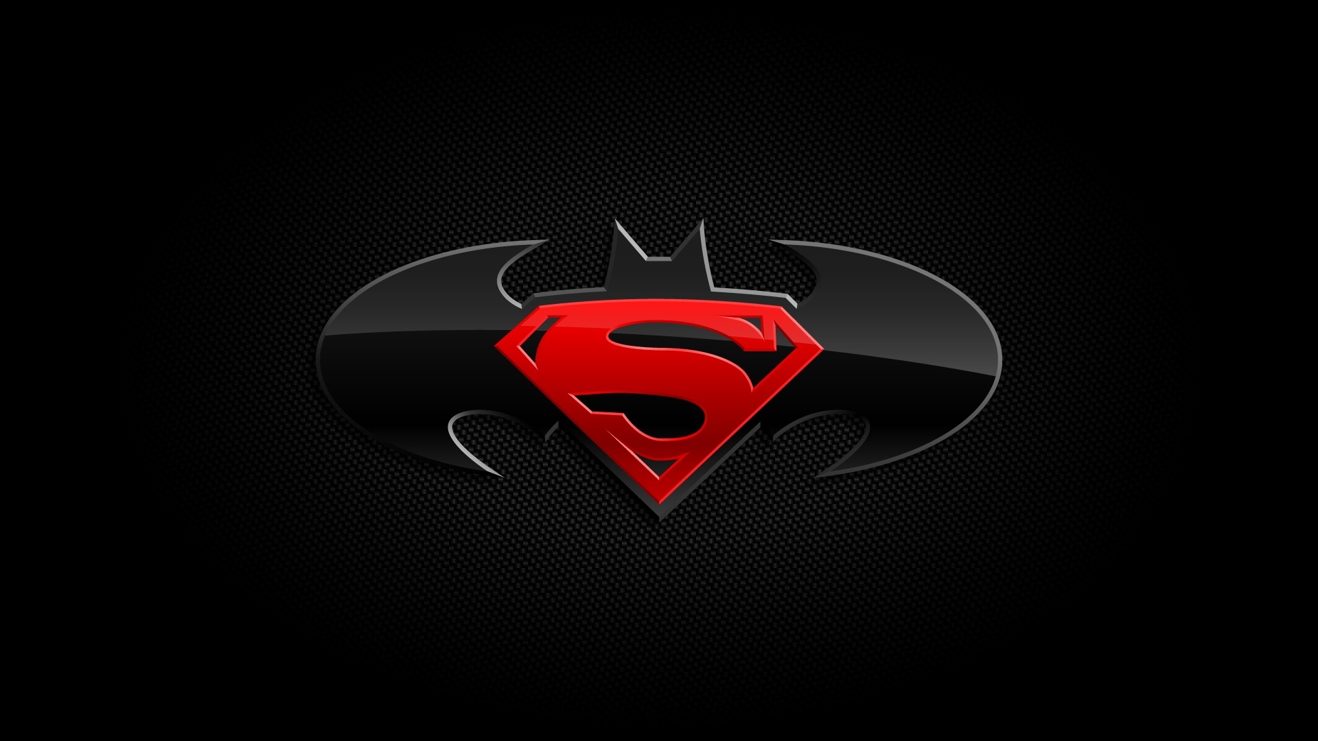 Superman and Batman Logo HD Wallpaper