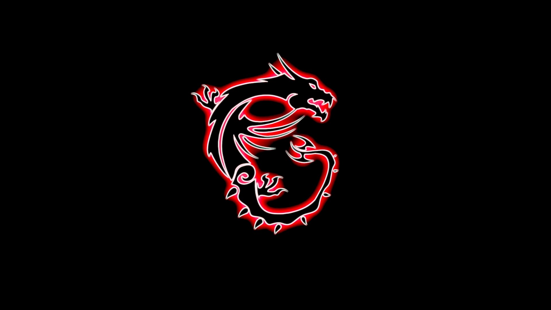 MSI Dragon Logo HD Wallpaper