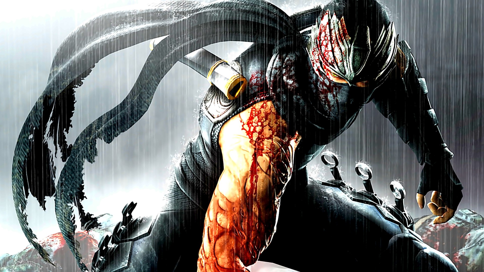 Ninja Gaiden: Ryu Hayabusa in the Rain HD Wallpaper