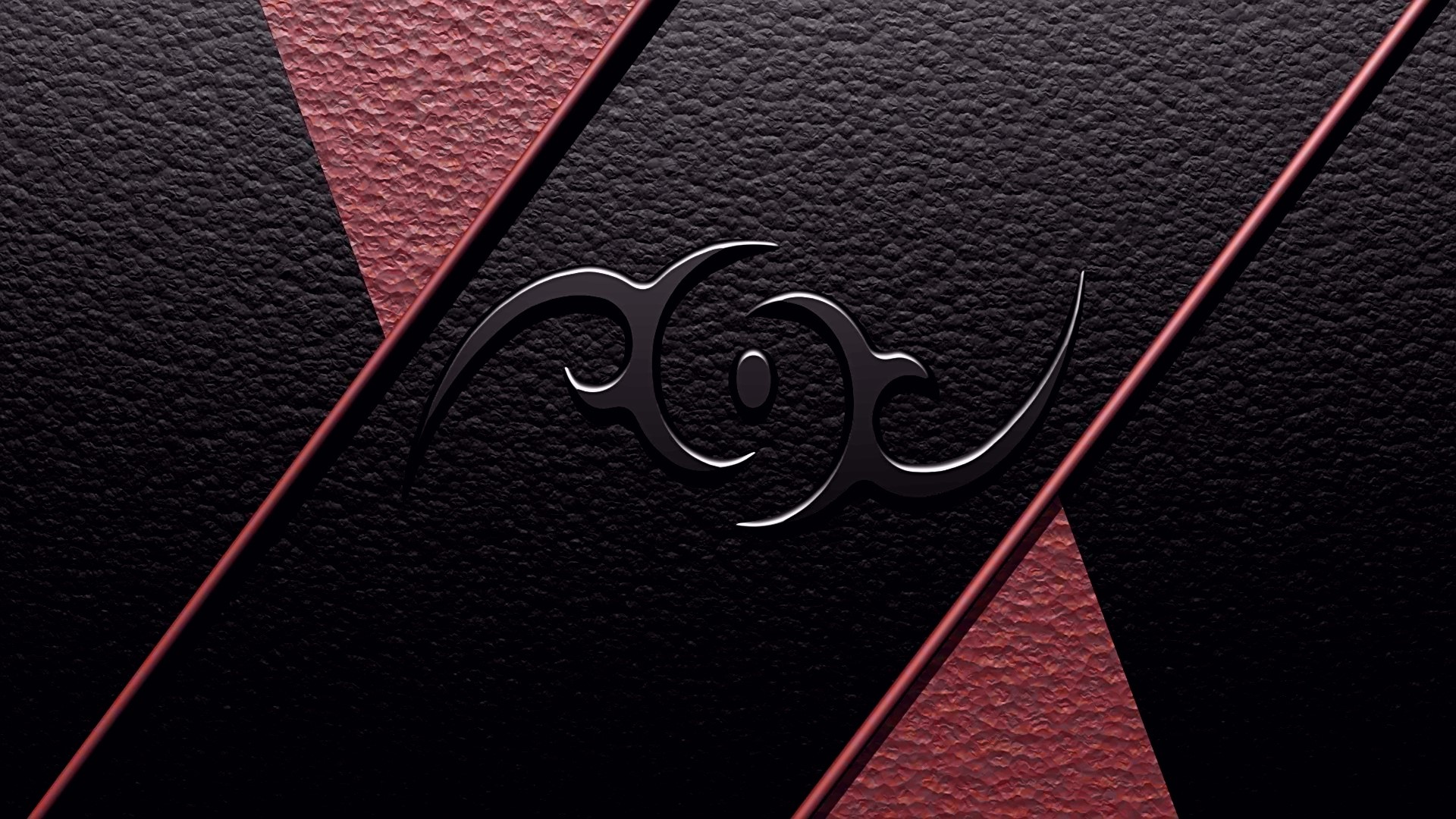 Tribal Logo on Textured Surface HD Wallpaper