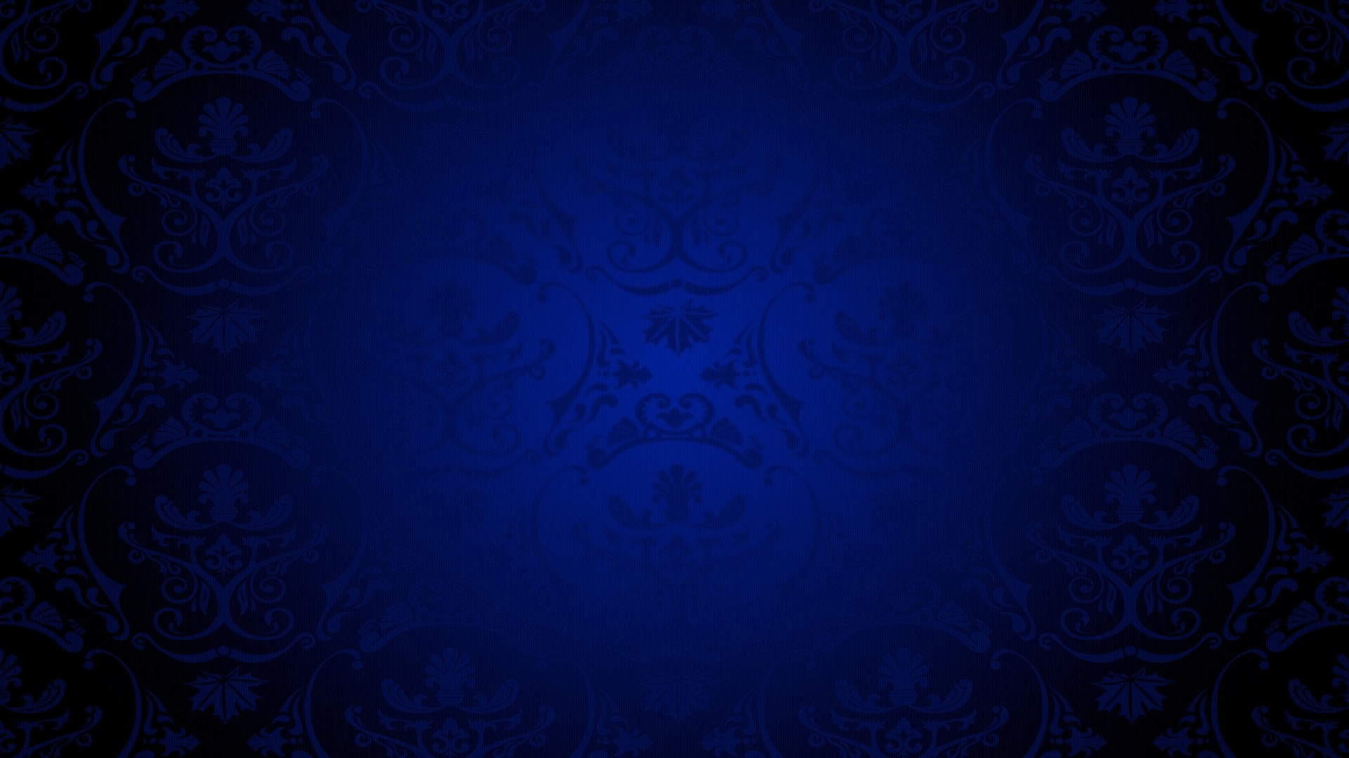Dark blue damask pattern with gradient HD Wallpaper