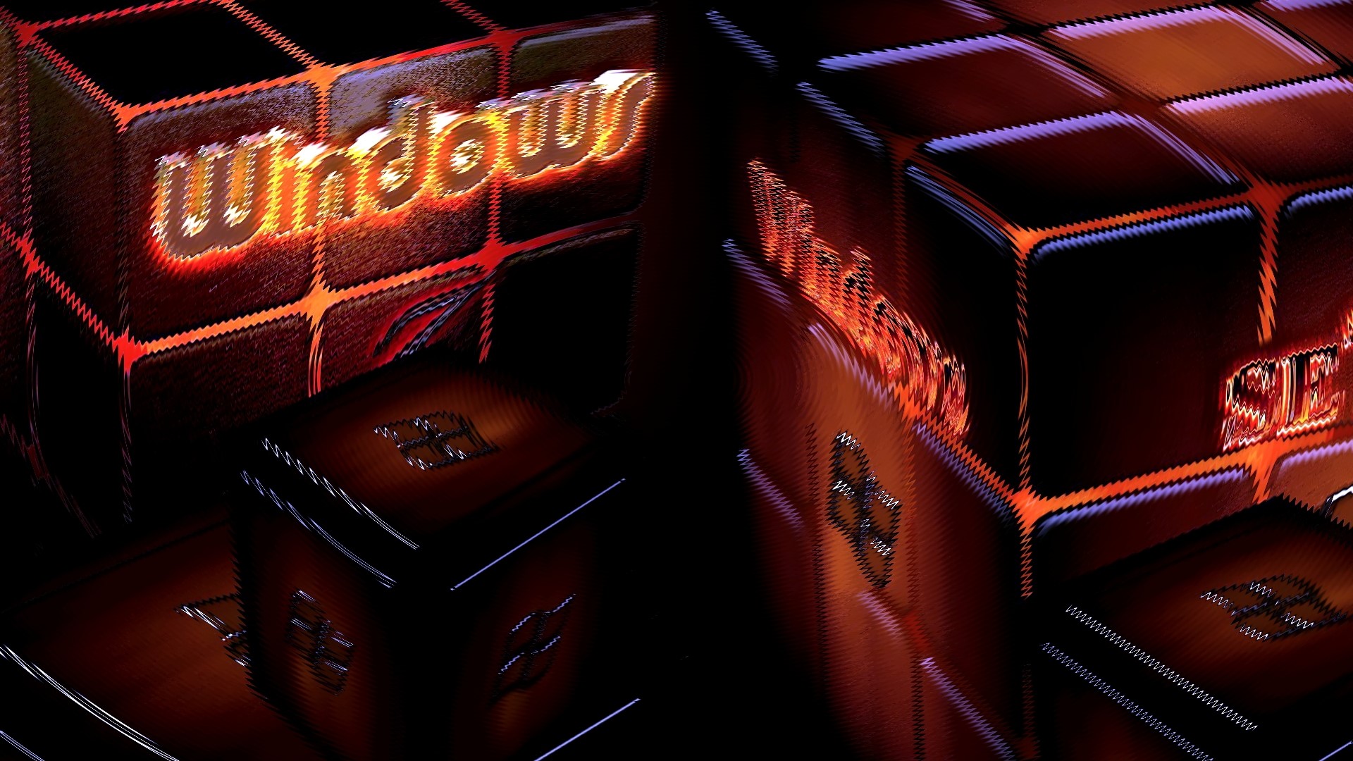 Windows logo on cubes HD Wallpaper