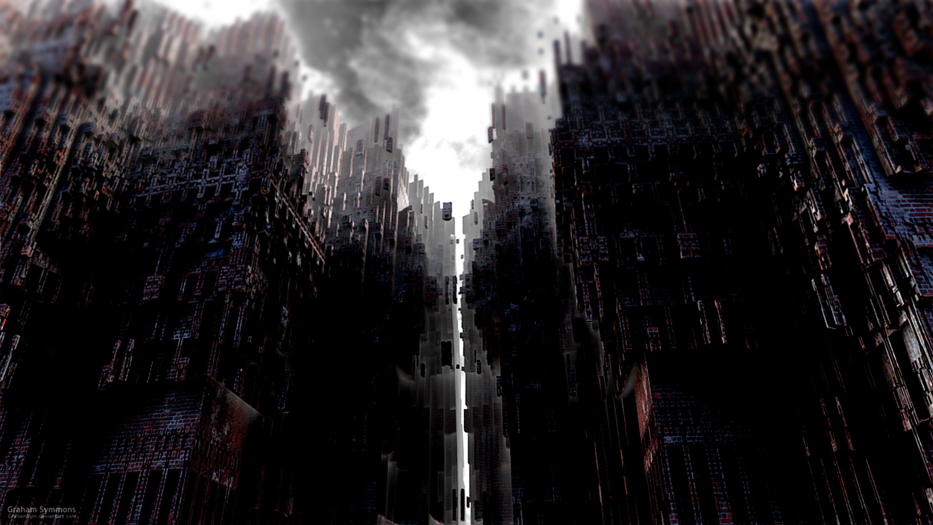 Delusions of Gothic Cityscape HD Wallpaper