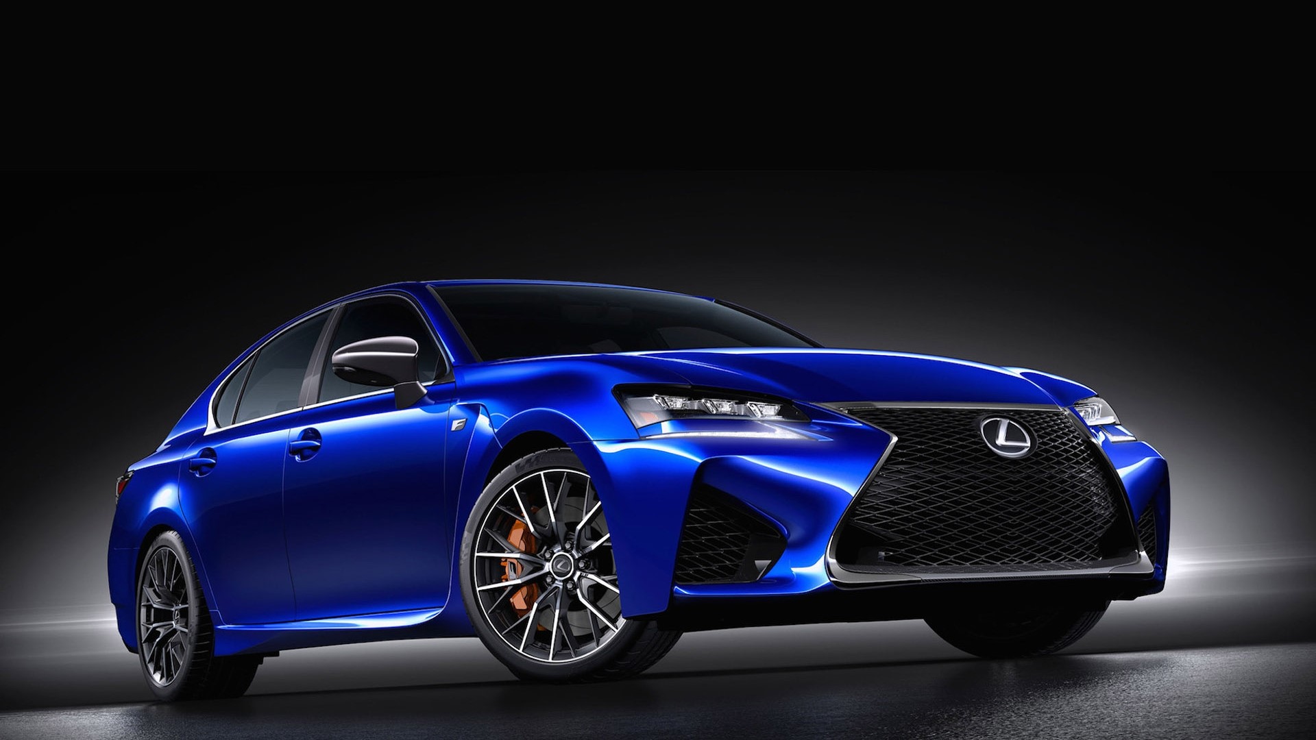 Blue Lexus GS F 2015 HD Wallpaper