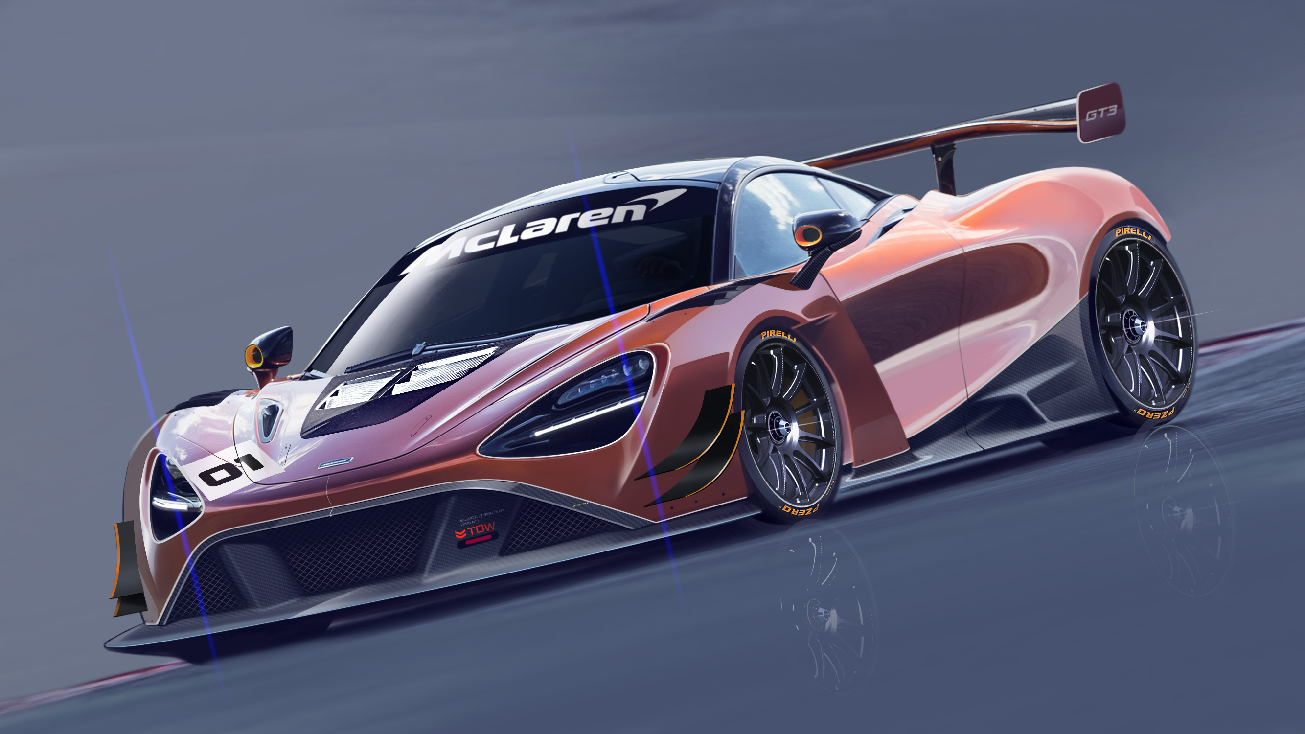 McLaren 720S GT3 race car concept HD Wallpaper